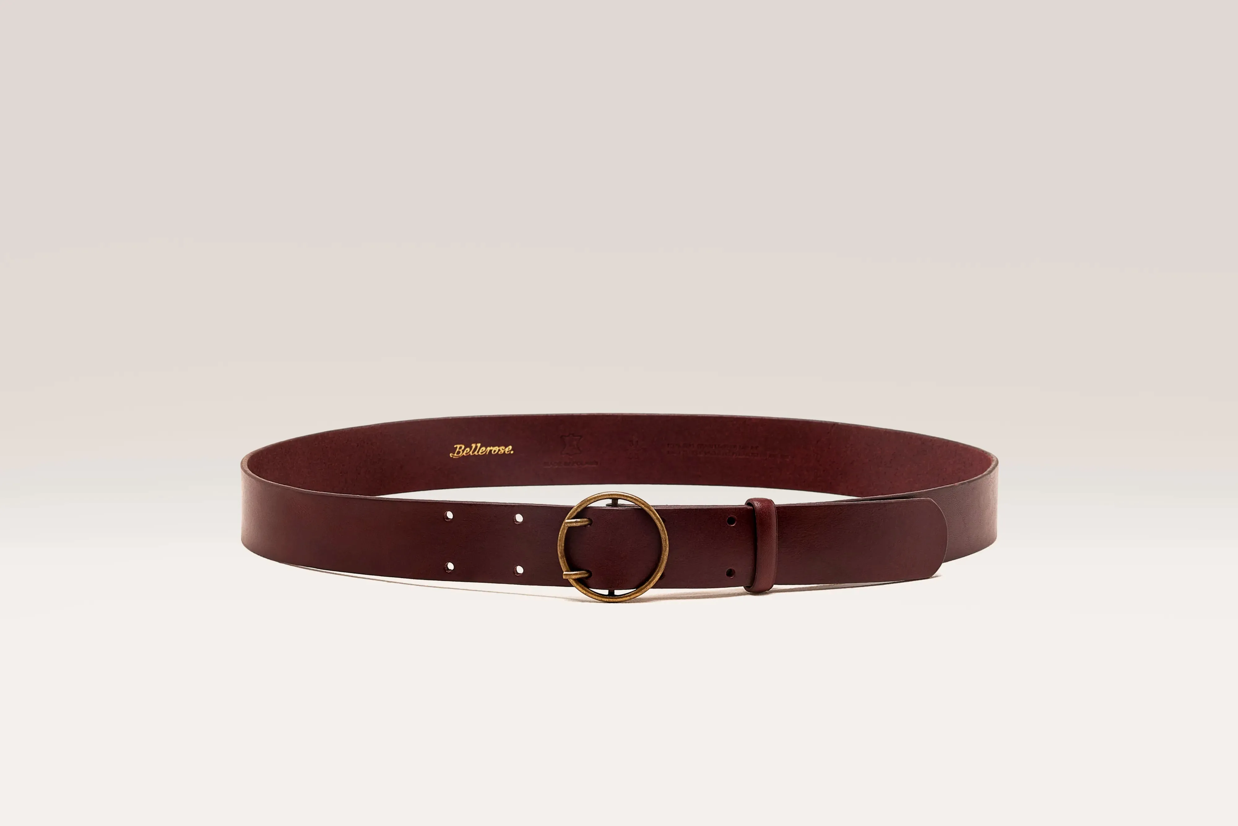 Selya leather belt (251 / W / BORDEAUX) sold by Bellrose product image thumbnail 5