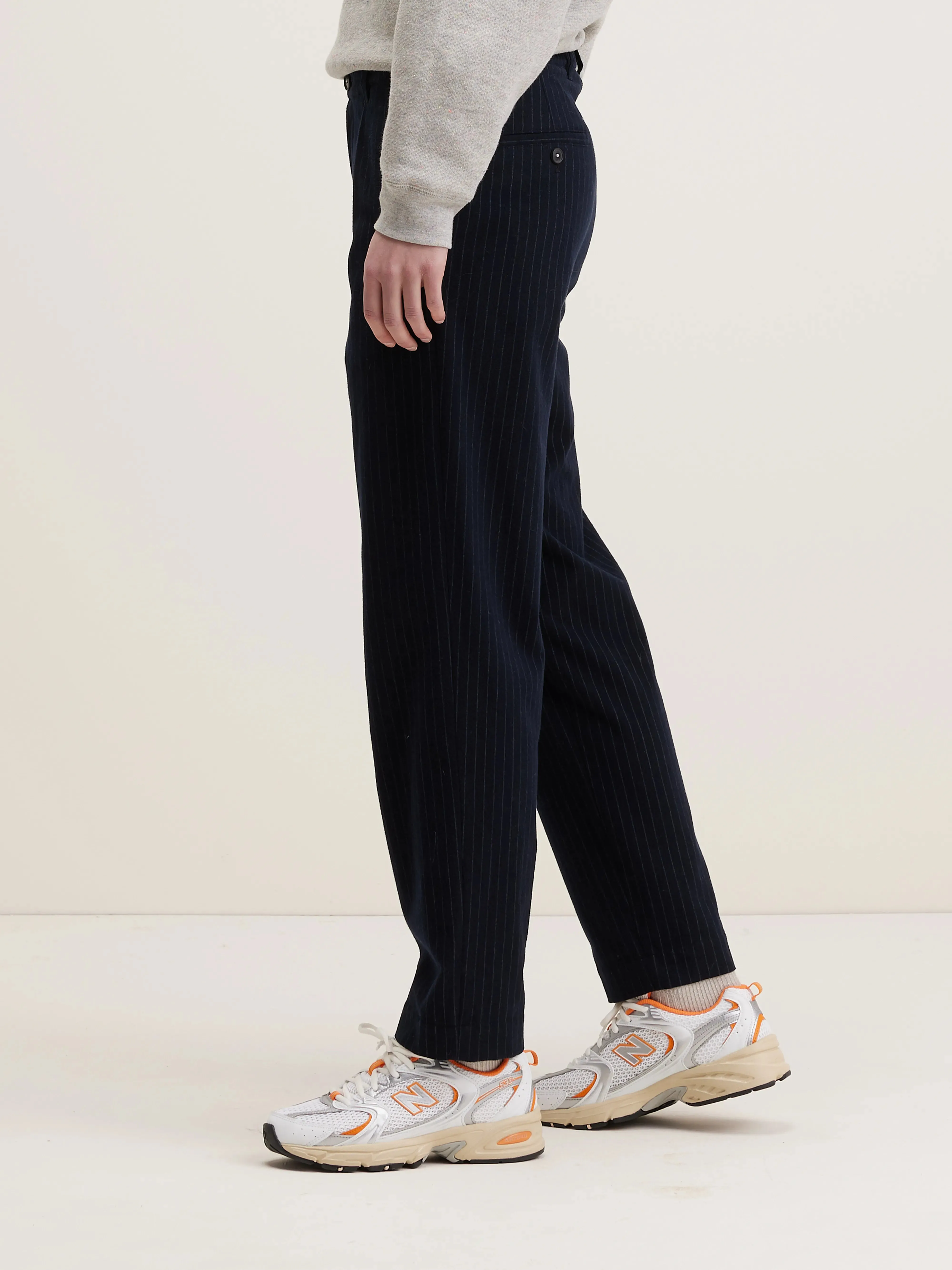 Villa pleated trousers (242 / W / STRIPE A) sold by Bellrose product image thumbnail 5