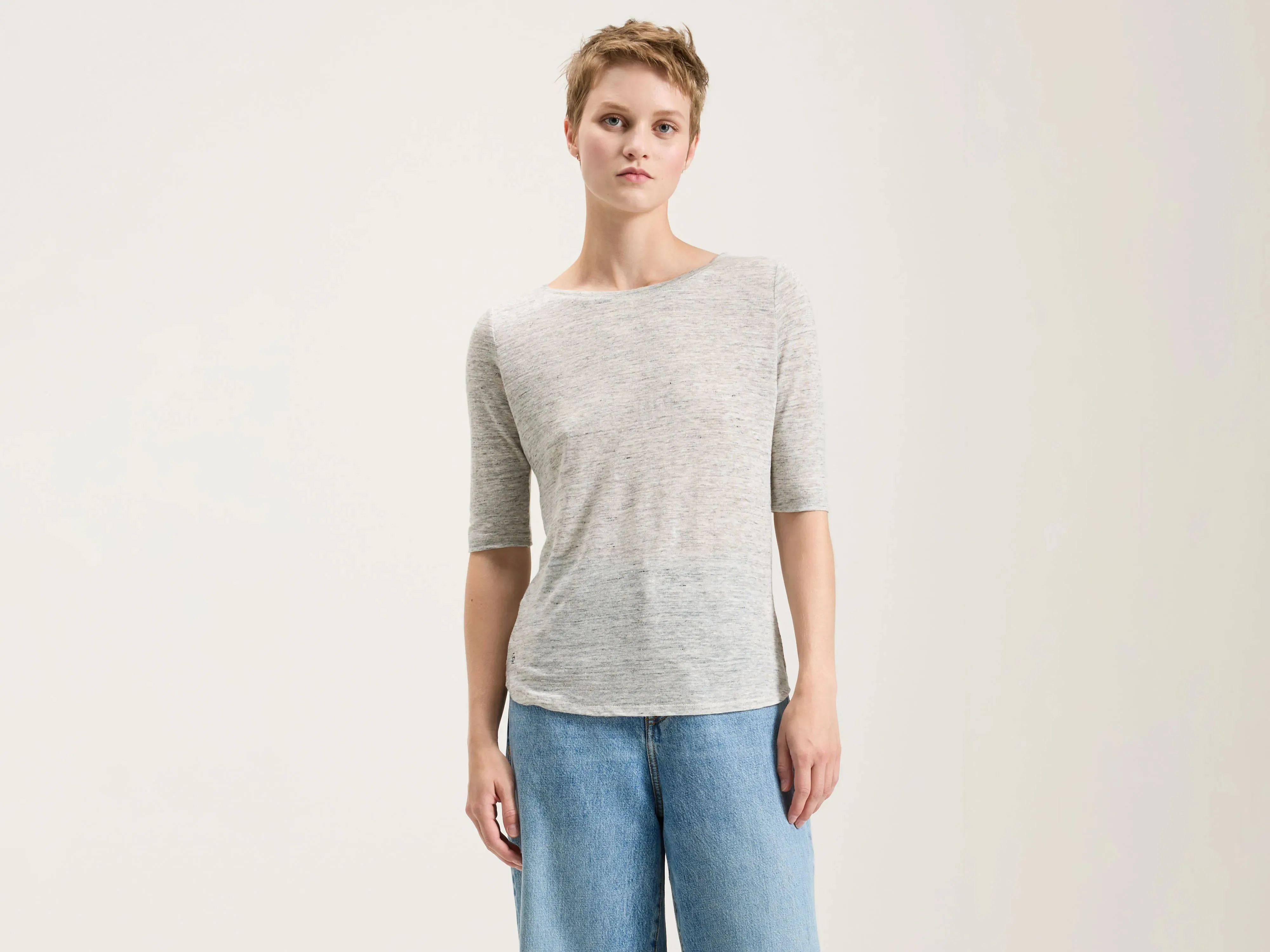 Seas slim t-shirt (242 / W / H. GREY) sold by Bellrose