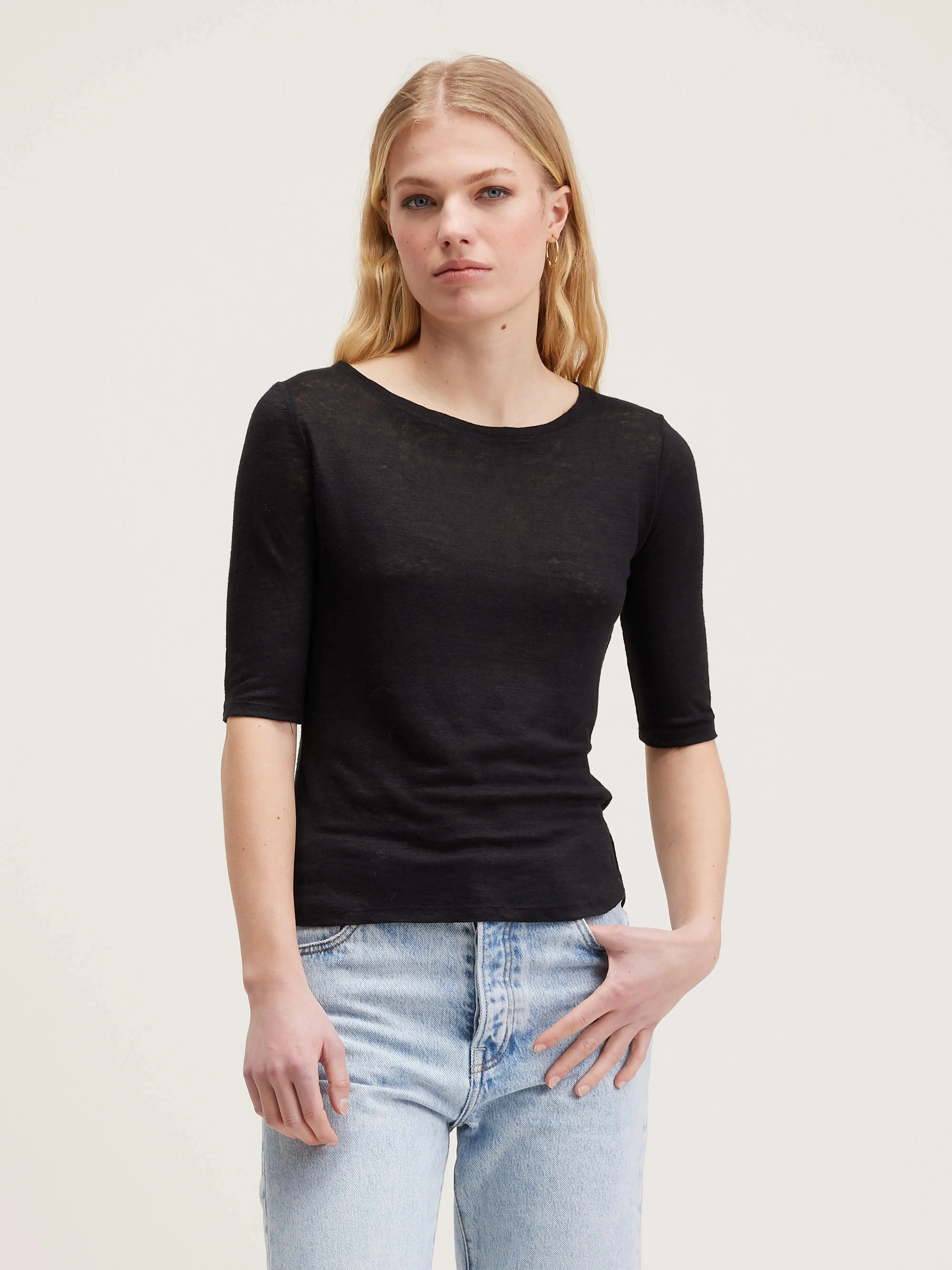 Seas slim t-shirt (242 / W / OFF BLACK) sold by Bellrose product image thumbnail 2