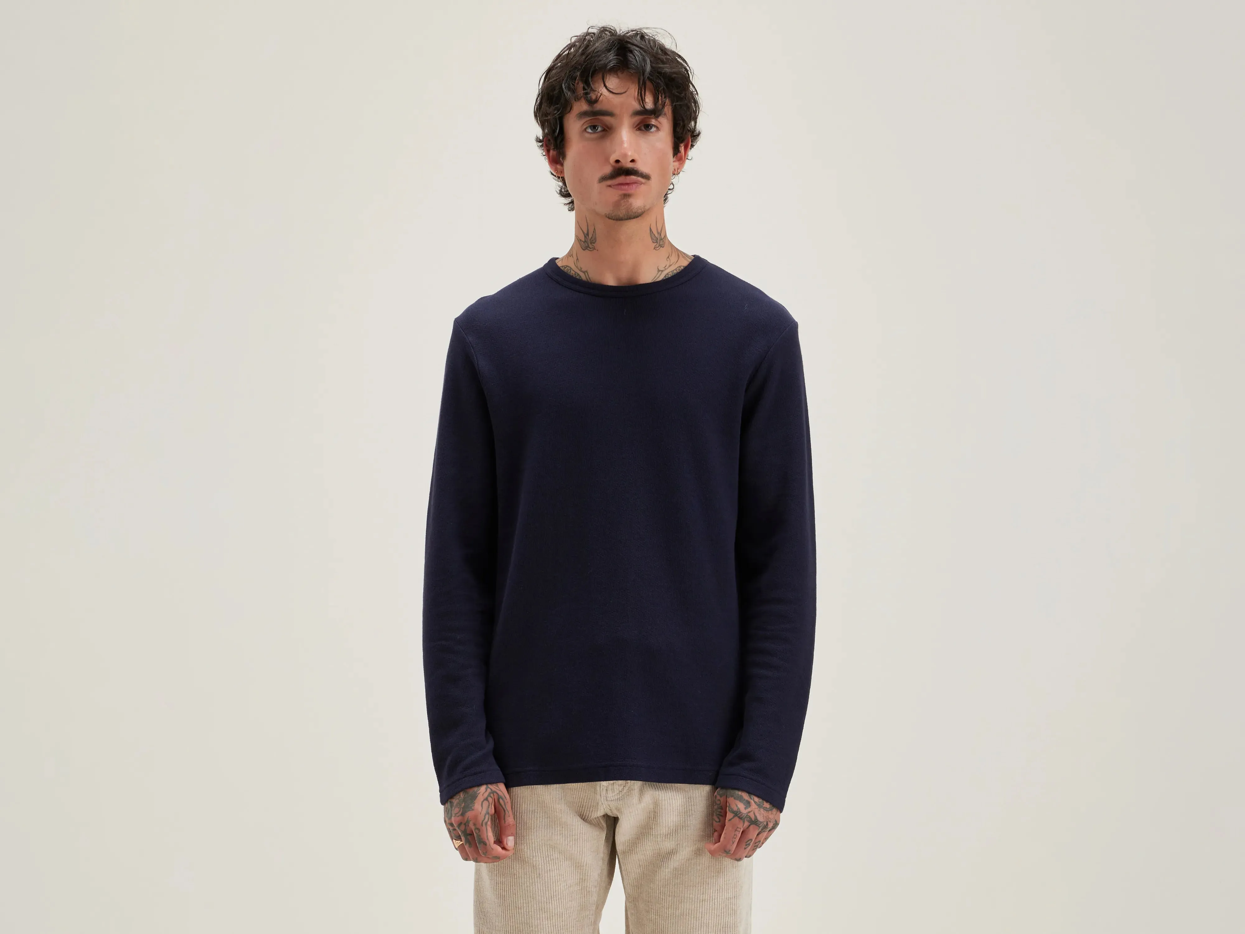 Fresh long-sleeve t-shirt (242 / M / NAVY) sold by Bellrose