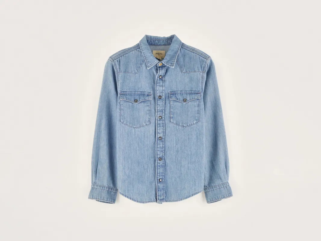 Peio denim shirt   (242 / B / BLEACH) sold by Bellrose