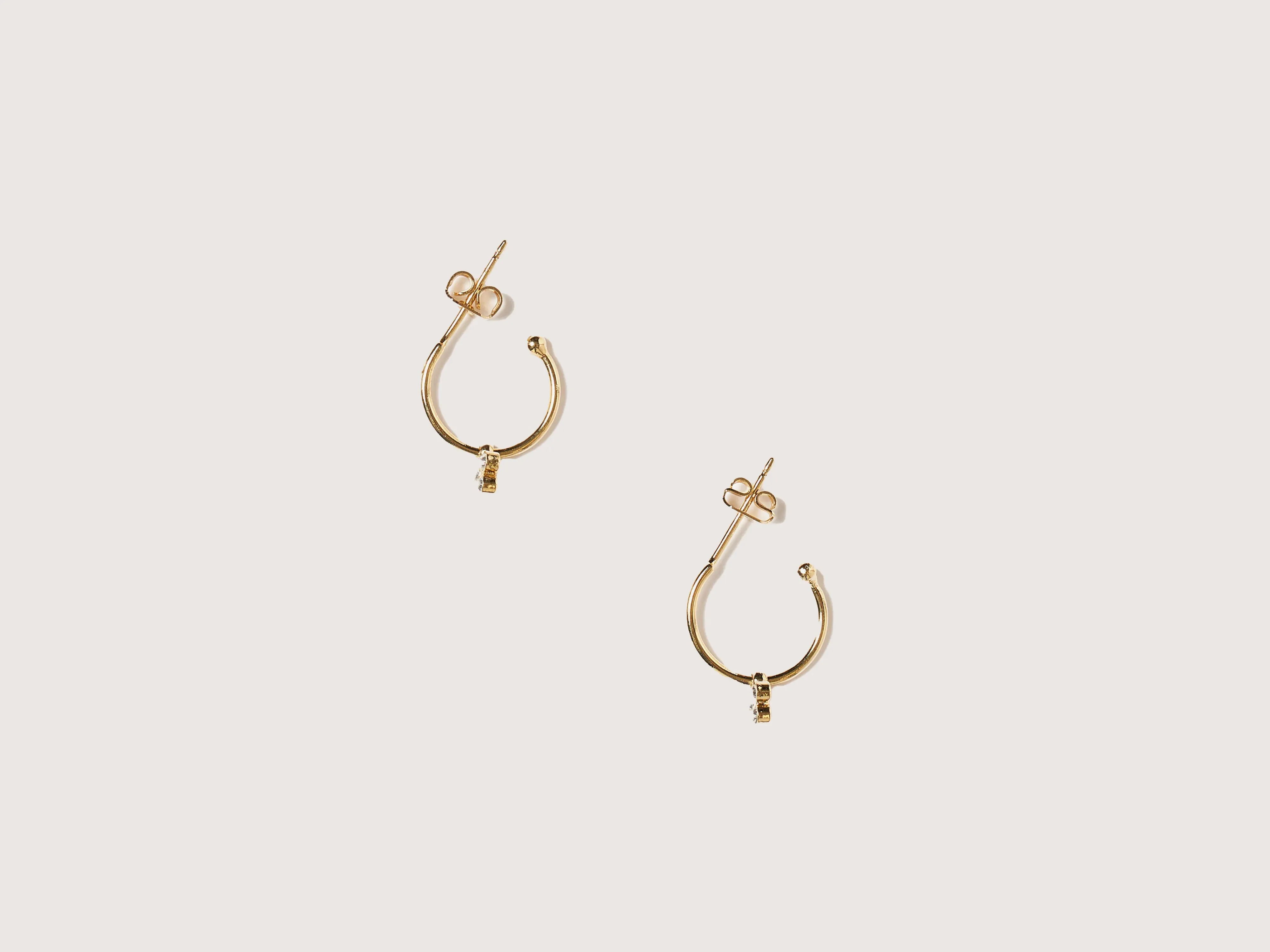 Melia Hoop Earrings (242 / W / GOLD) sold by Bellrose