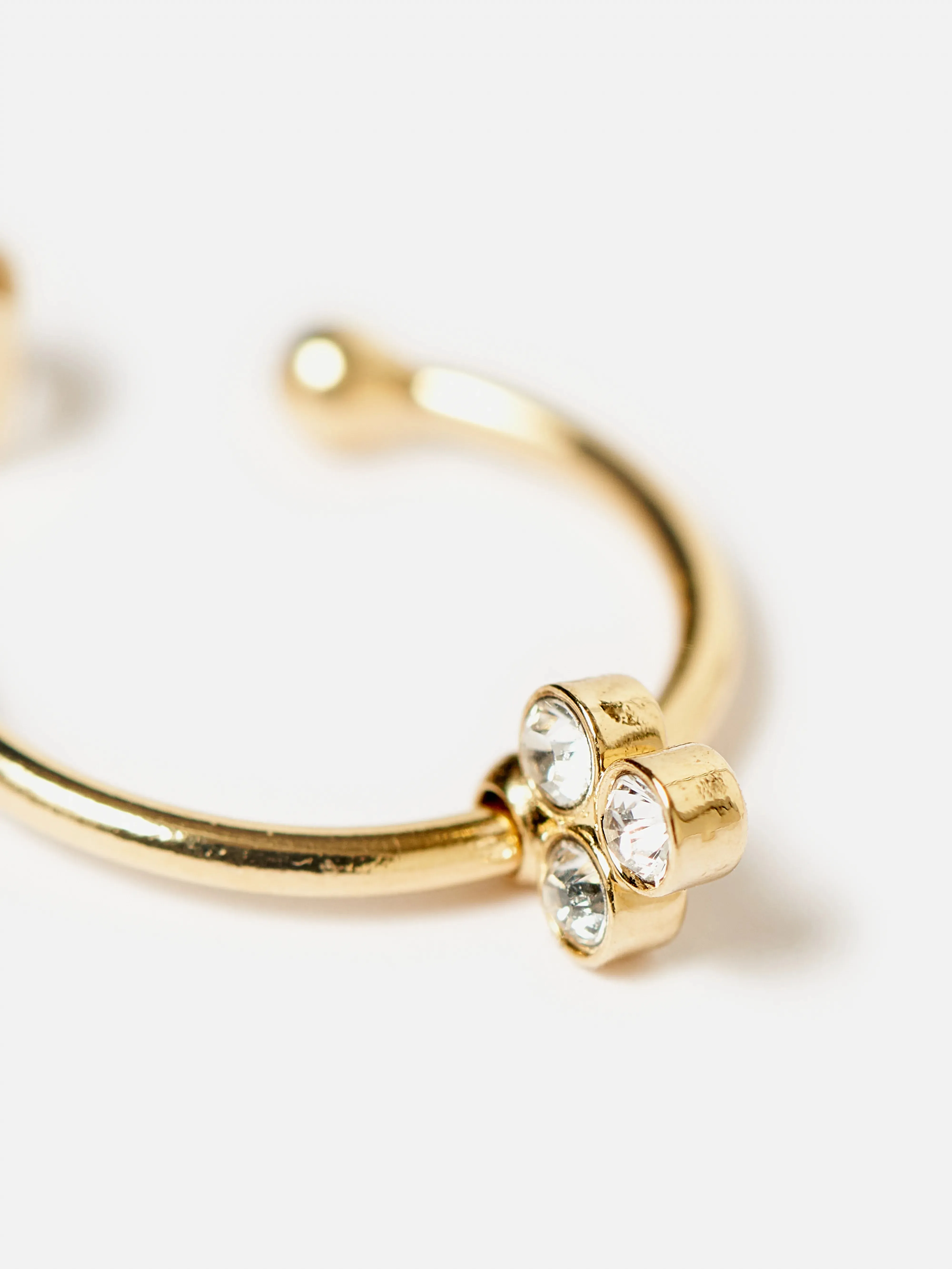 Melia Hoop Earrings (242 / W / GOLD) sold by Bellrose product image thumbnail 3