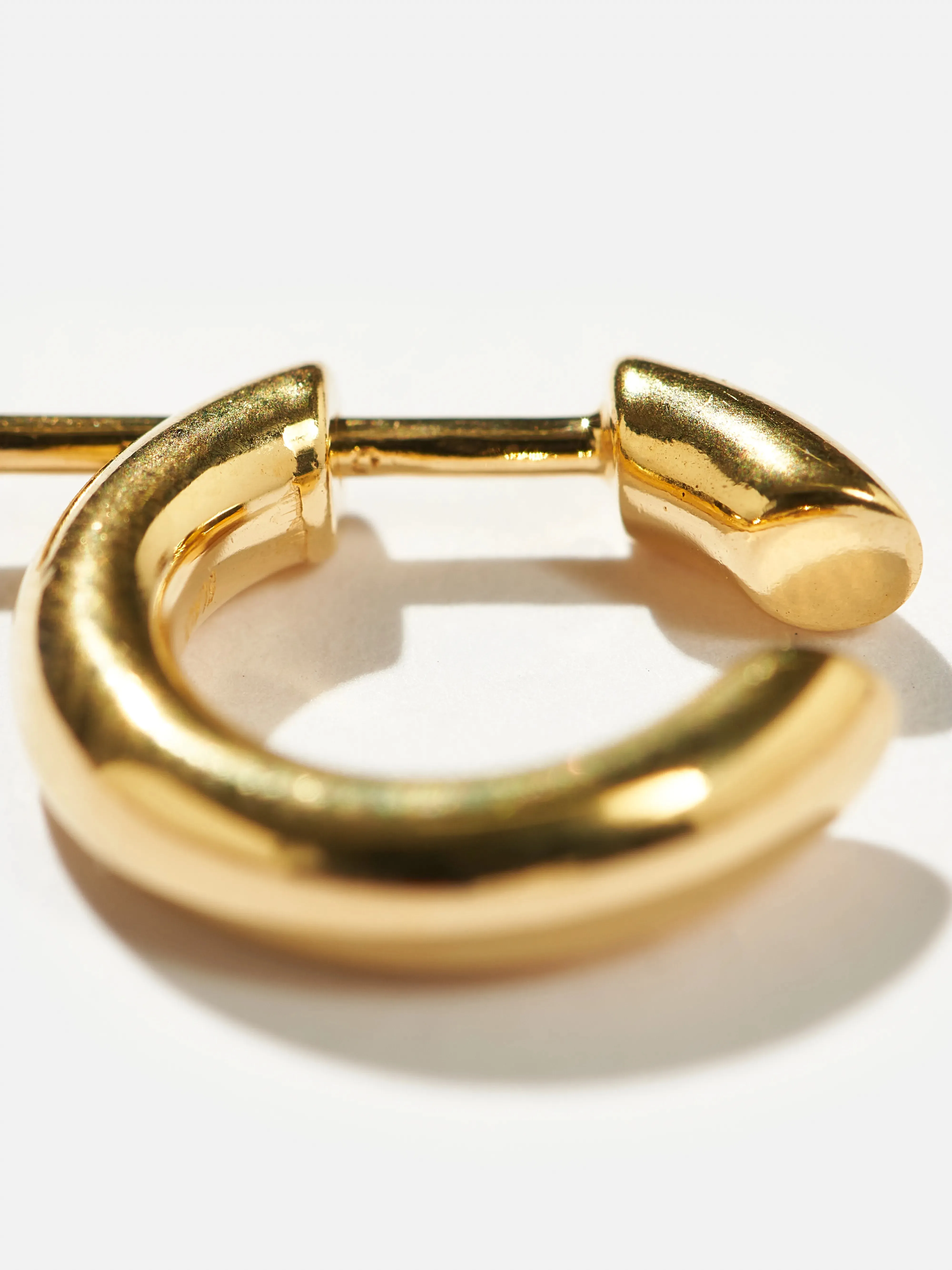 Disrupted 14 Hoop Earring (242 / W / GOLD) sold by Bellrose product image thumbnail 4