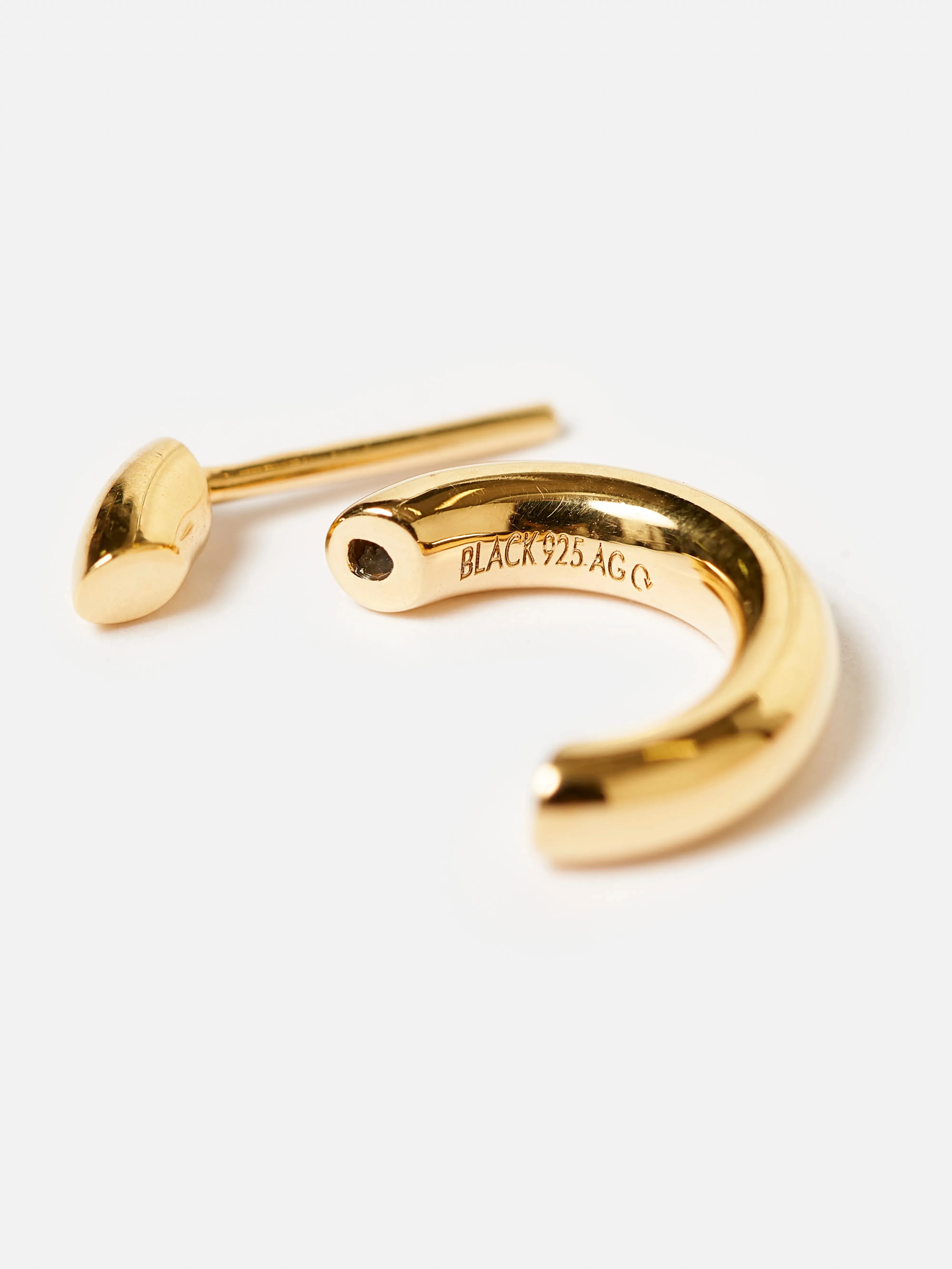 Disrupted 14 Hoop Earring (242 / W / GOLD) sold by Bellrose product image thumbnail 3