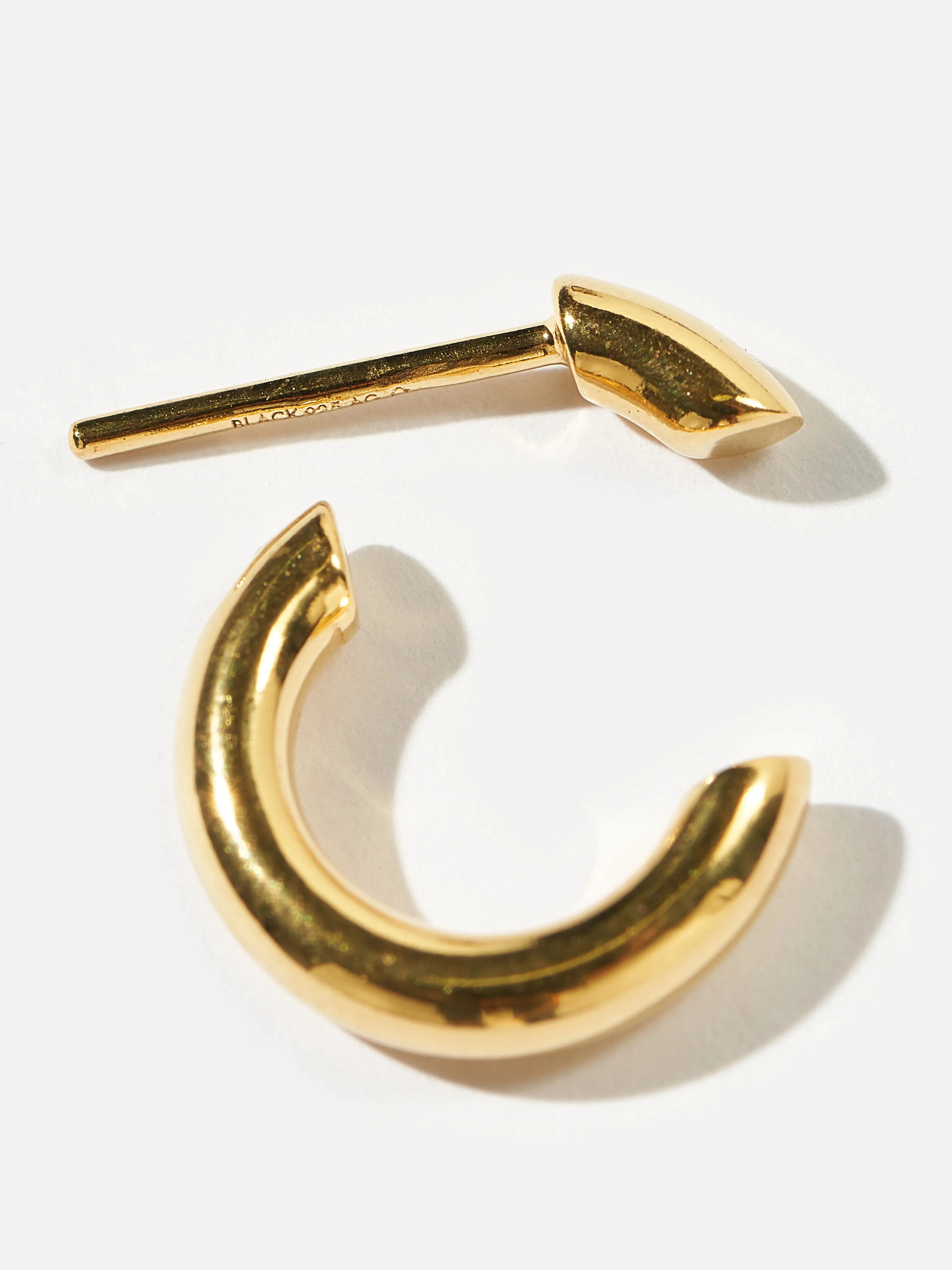 Disrupted 14 Hoop Earring (242 / W / GOLD) sold by Bellrose product image thumbnail 5