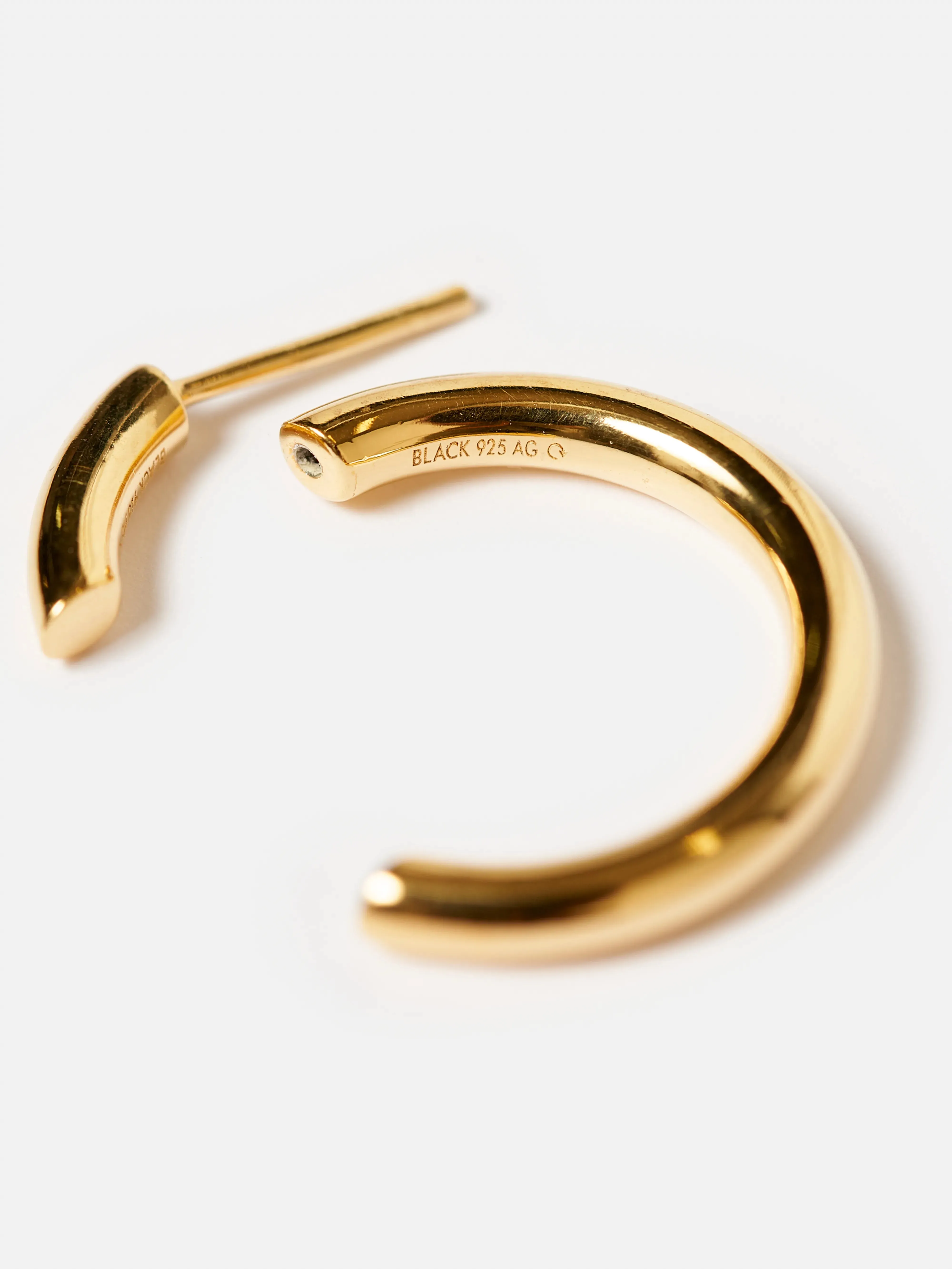 Disrupted 22 Hoop Earring (242 / W / GOLD) sold by Bellrose product image thumbnail 3