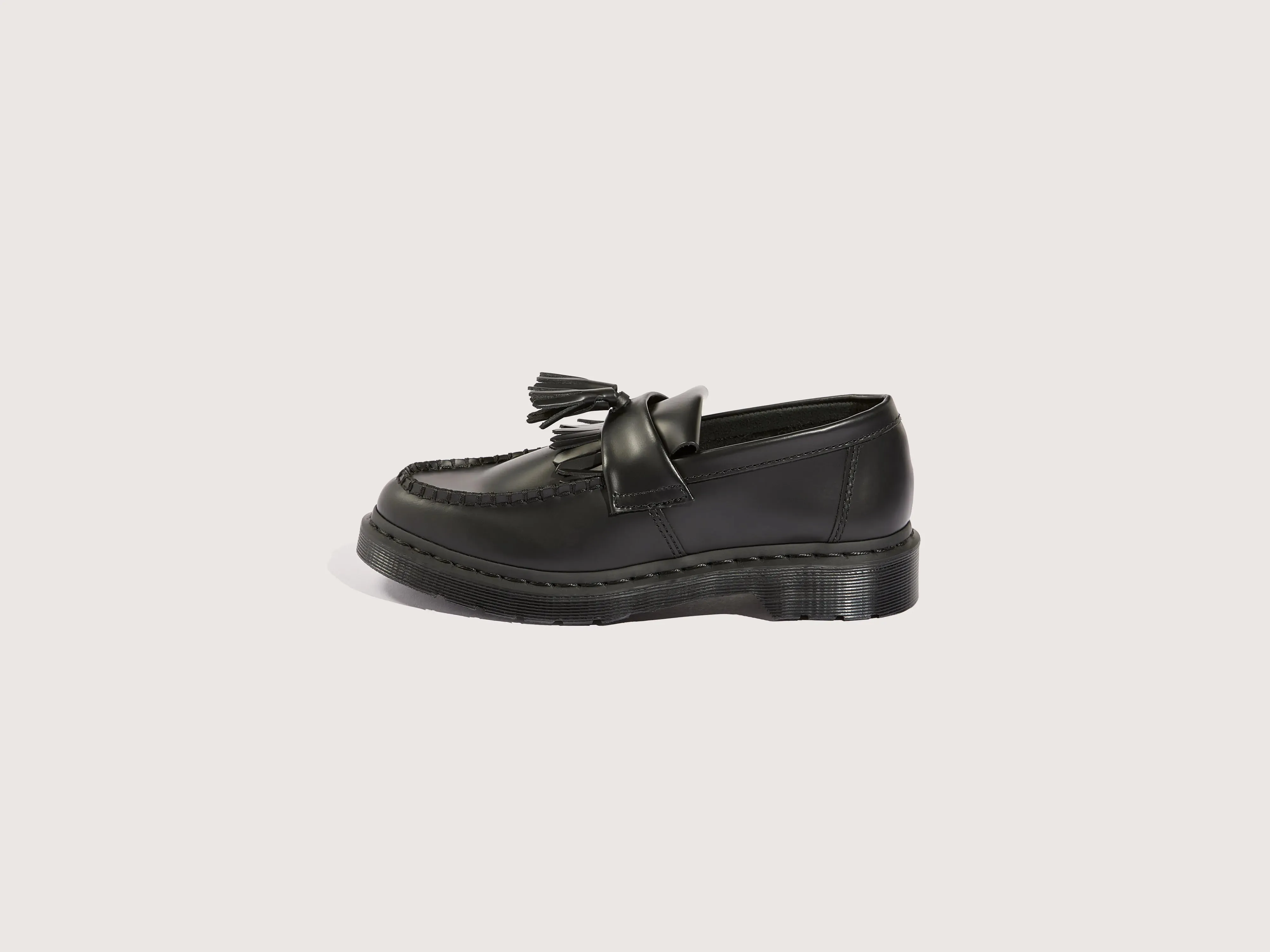 Adrian Mono Smooth Leather Loafers for Women (242 / W / BLACK) sold by Bellrose
