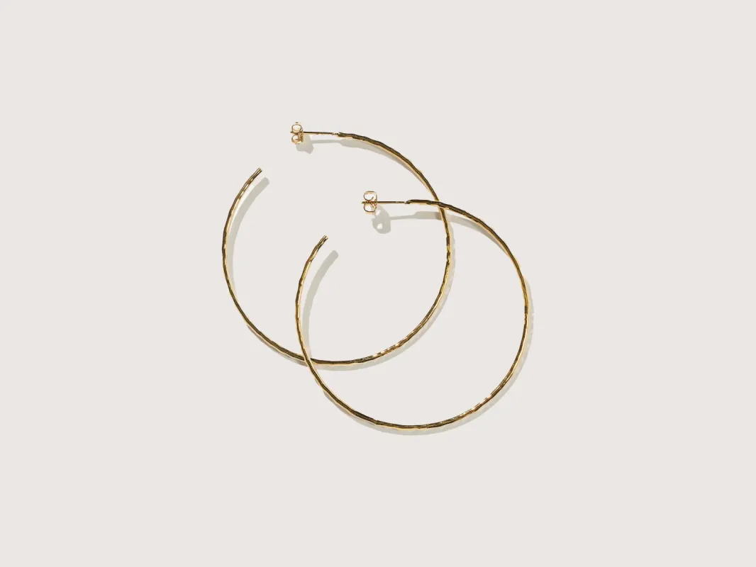 Illusion Hoop Earrings (242 / W / GOLD) sold by Bellrose