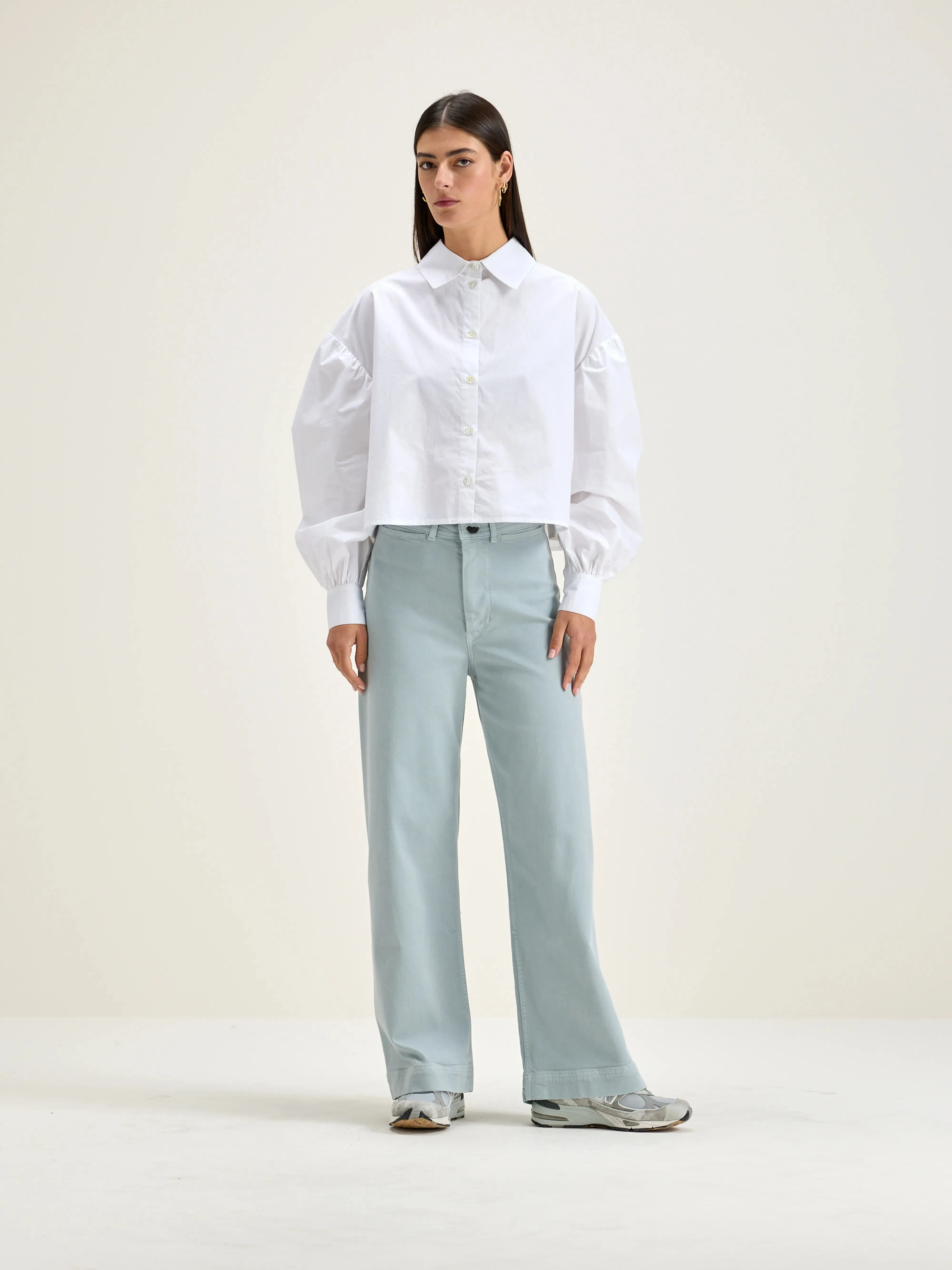Lottie wide trousers (242 / W / GIVRE) sold by Bellrose product image thumbnail 2