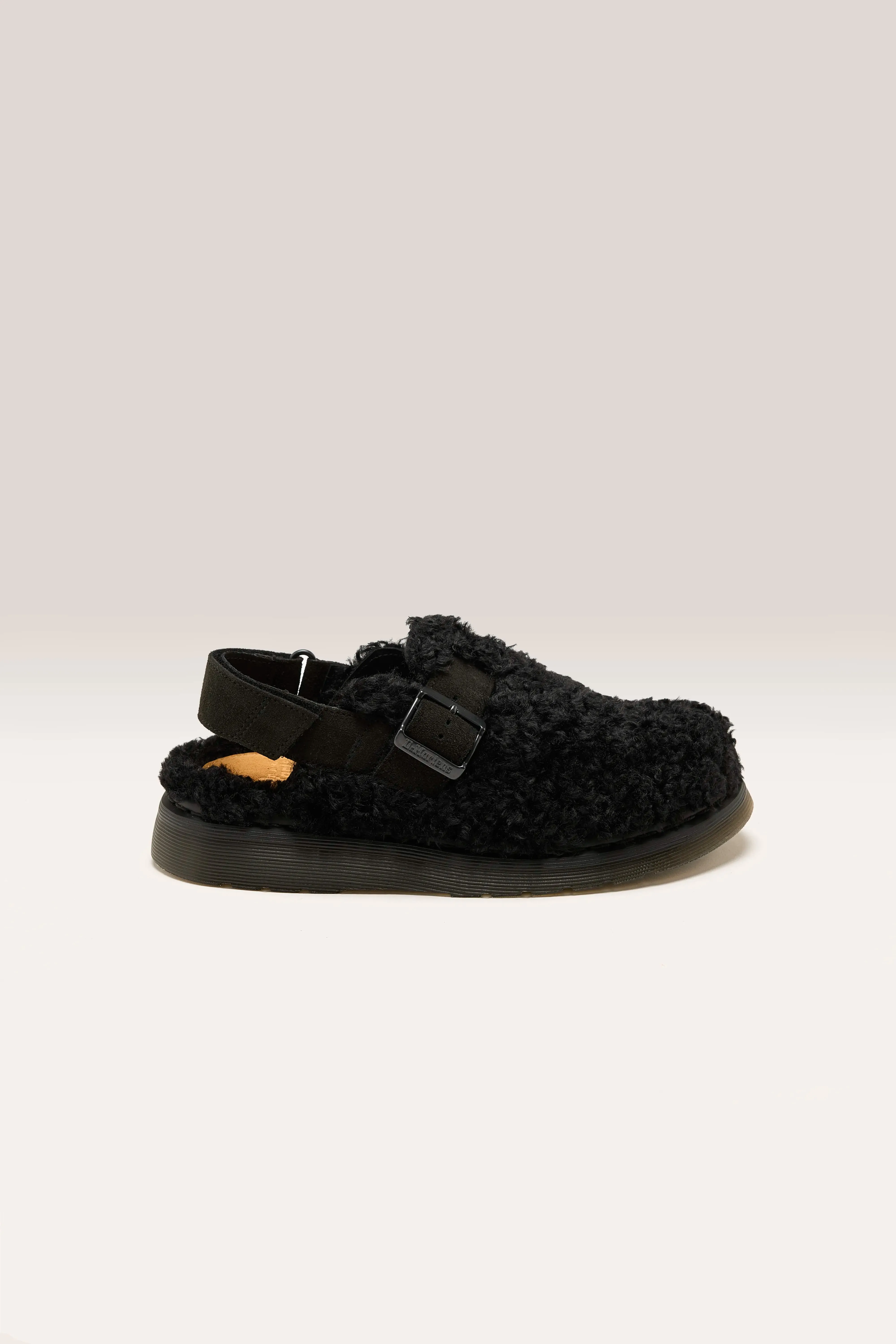 Jorge Ii Suede & Borg Mules For Women (242 / W / BLACK) sold by Bellrose product image thumbnail 2