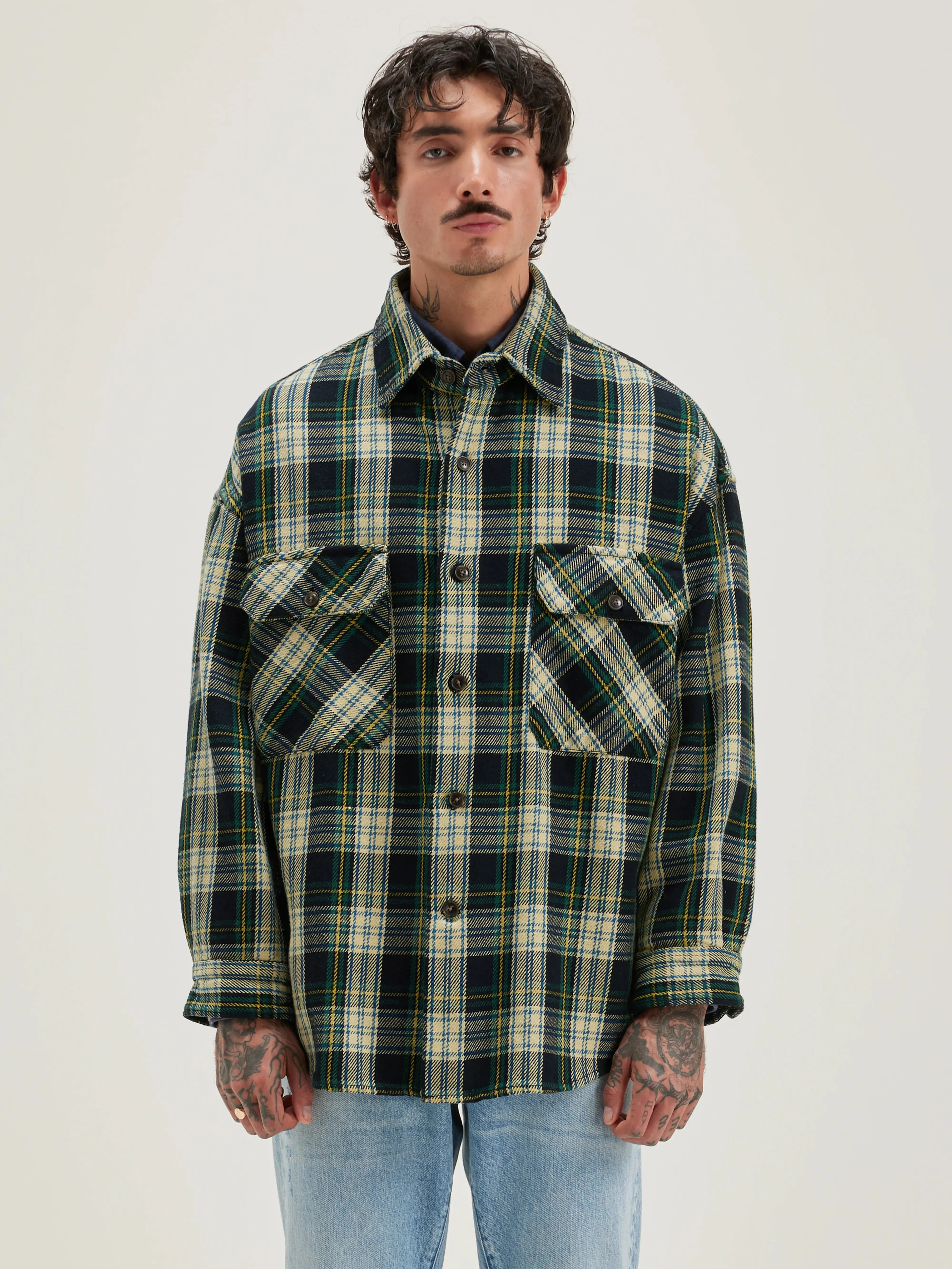 Grown checked overshirt (242 / M / CHECK A) sold by Bellrose product image thumbnail 3
