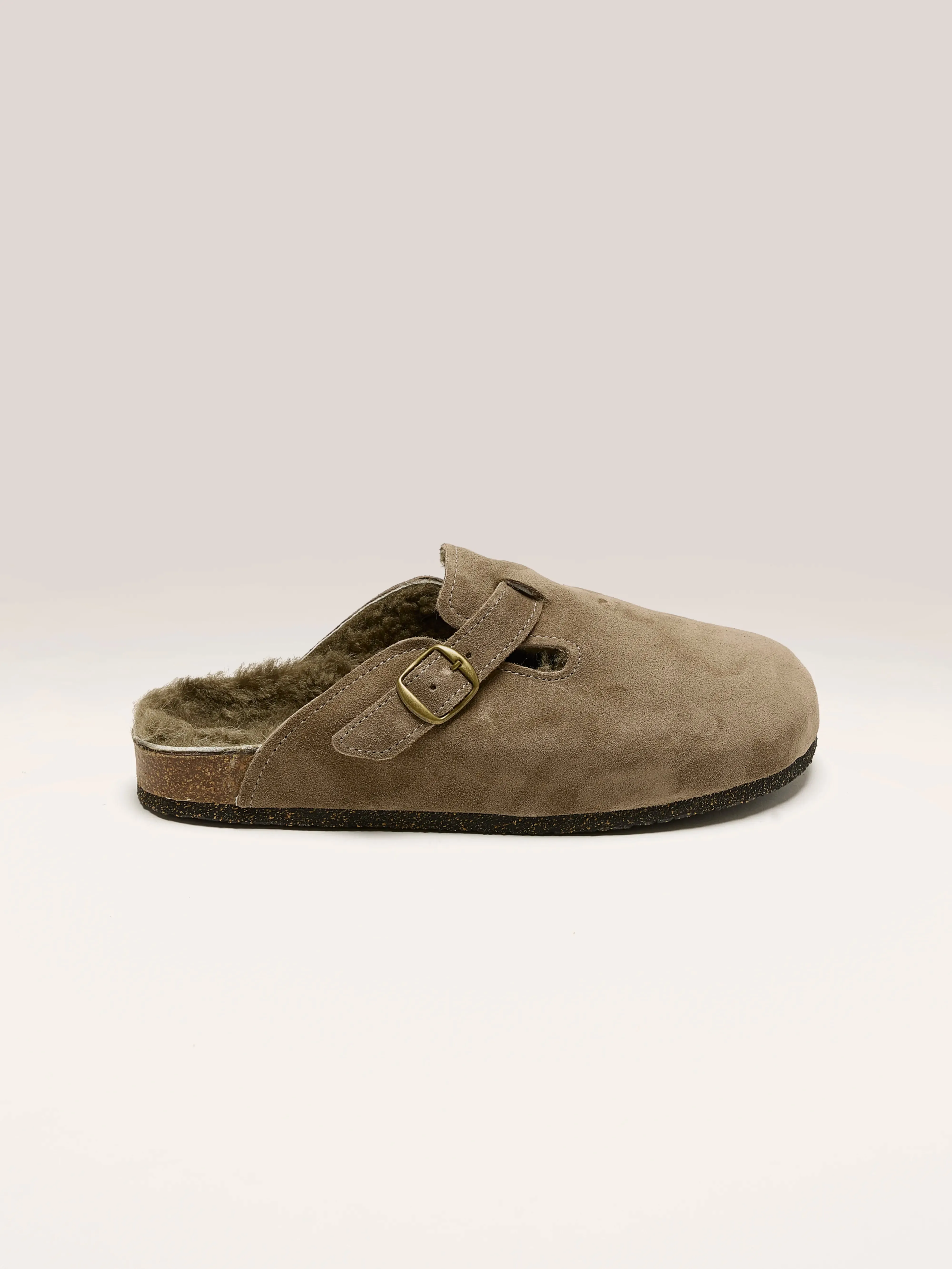 Taupe Velour Clogs (242 / W / KHAKI) sold by Bellrose product image thumbnail 2