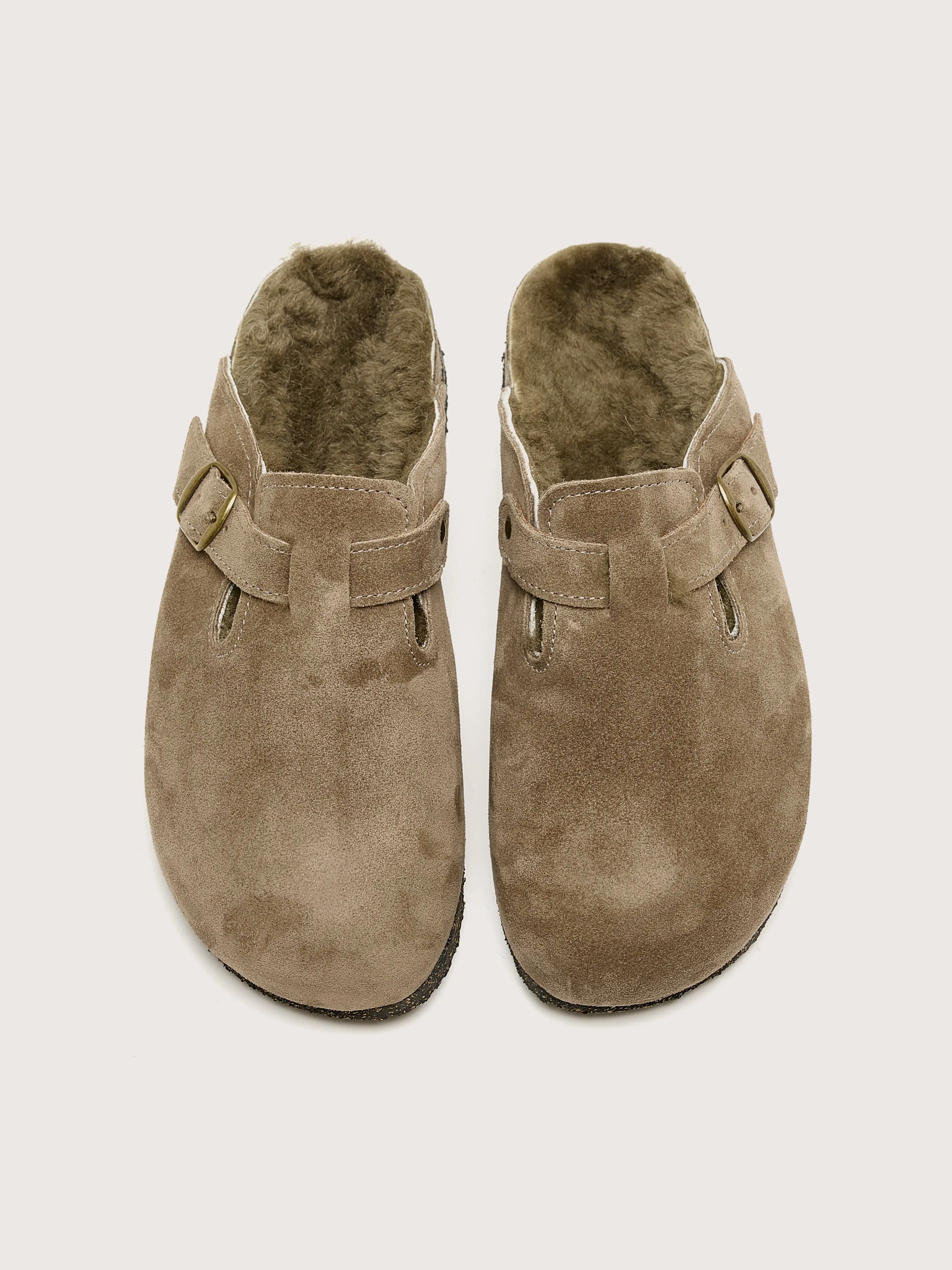 Taupe Velour Clogs (242 / W / KHAKI) sold by Bellrose product image thumbnail 4