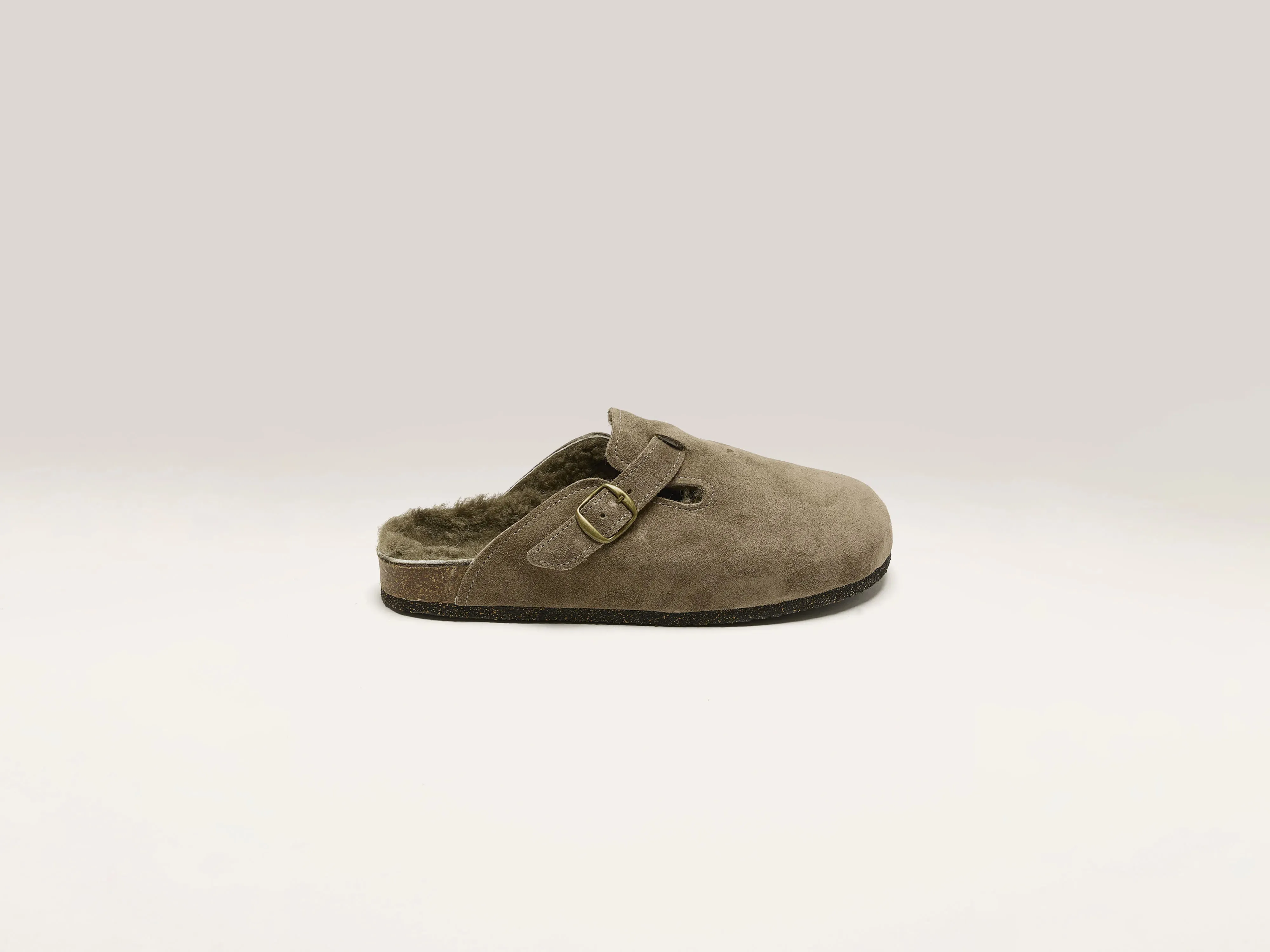 Taupe Velour Clogs (242 / W / KHAKI) sold by Bellrose