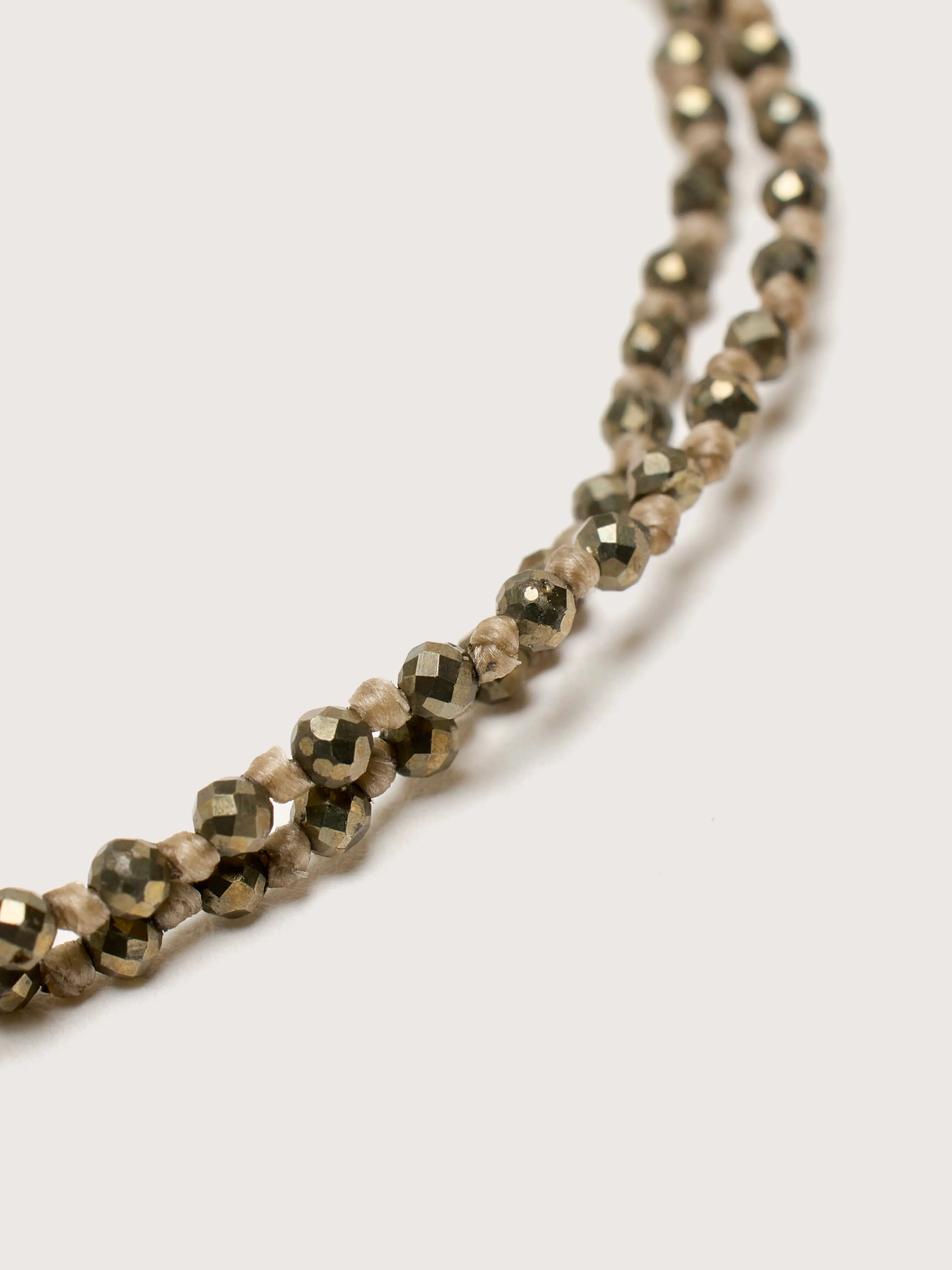 Double Strand Pyrite Bracelet (242 / W / GOLD) sold by Bellrose product image thumbnail 3