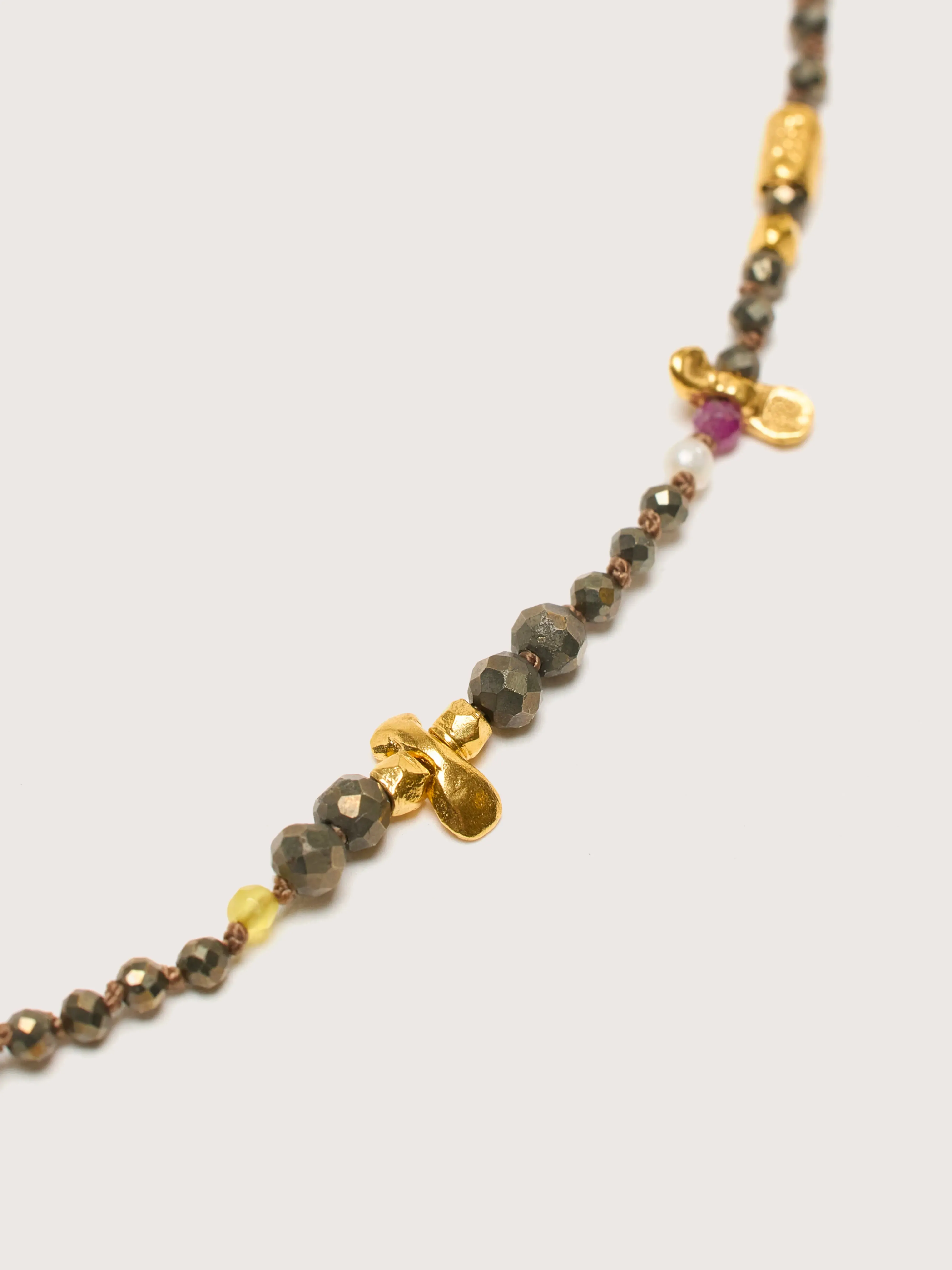 Pyrite Necklace (242 / W / MULTICOLOR) sold by Bellrose product image thumbnail 3
