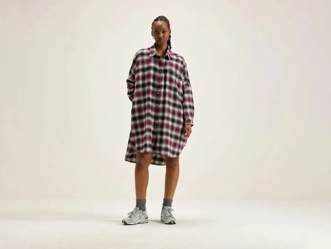 Genk shirt dress (242 / W / CHECK O) made by Bellerose