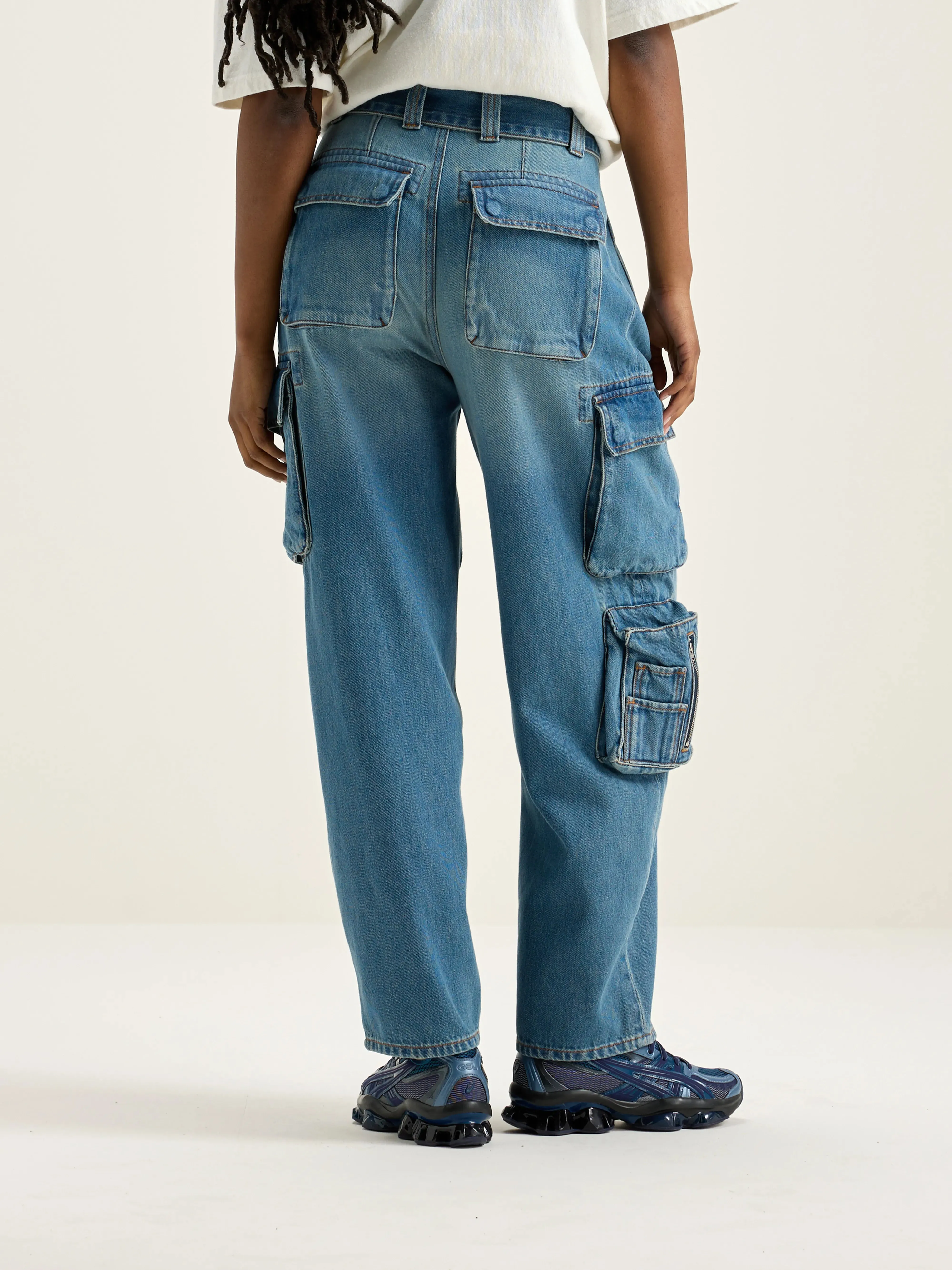 Pharrell baggy jeans (242 / W / USED MD BLUE) sold by Bellrose product image thumbnail 4