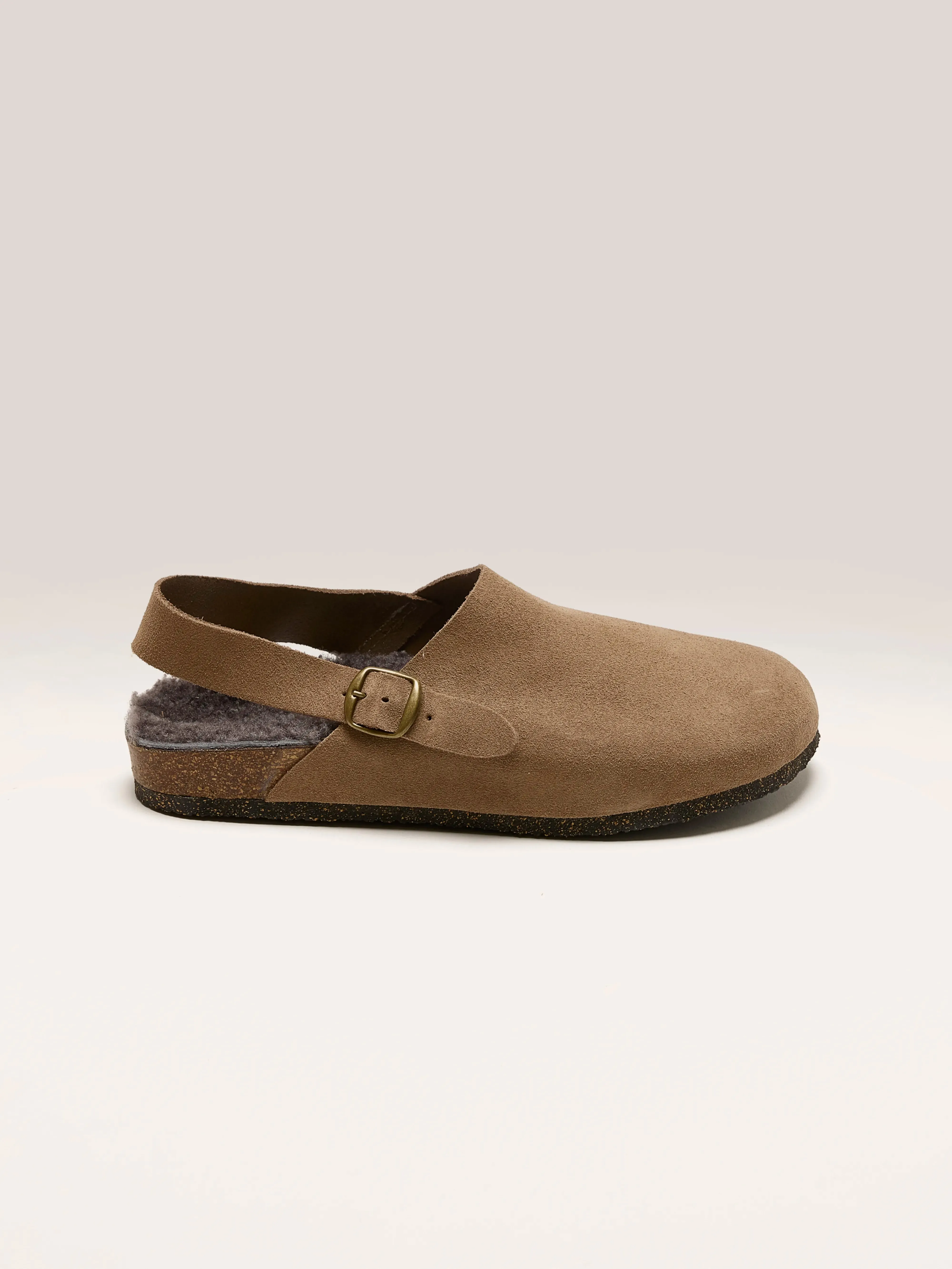 Taupe Suede Clogs (242 / W / TAUPE) sold by Bellrose product image thumbnail 2