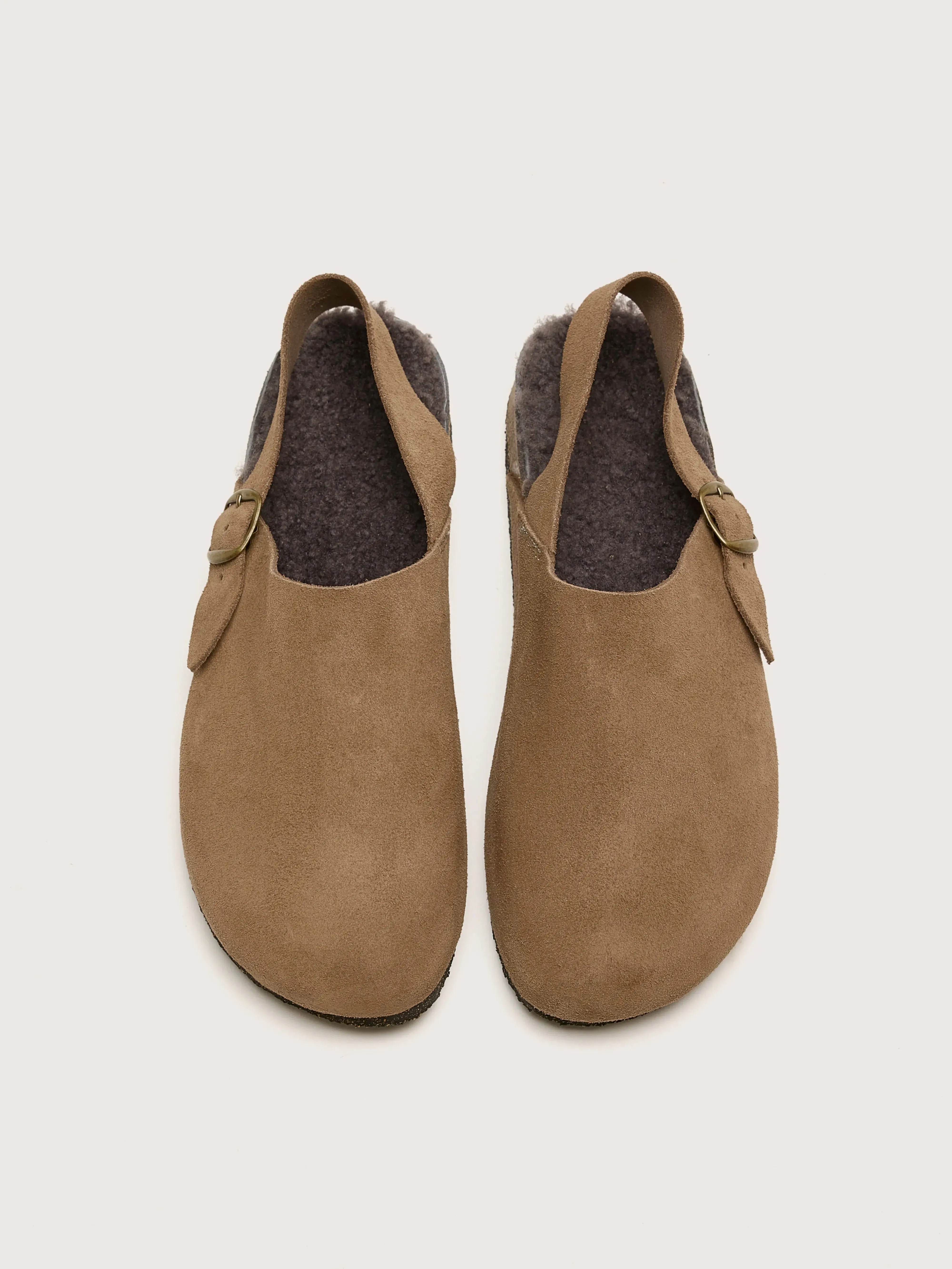 Taupe Suede Clogs (242 / W / TAUPE) sold by Bellrose product image thumbnail 4
