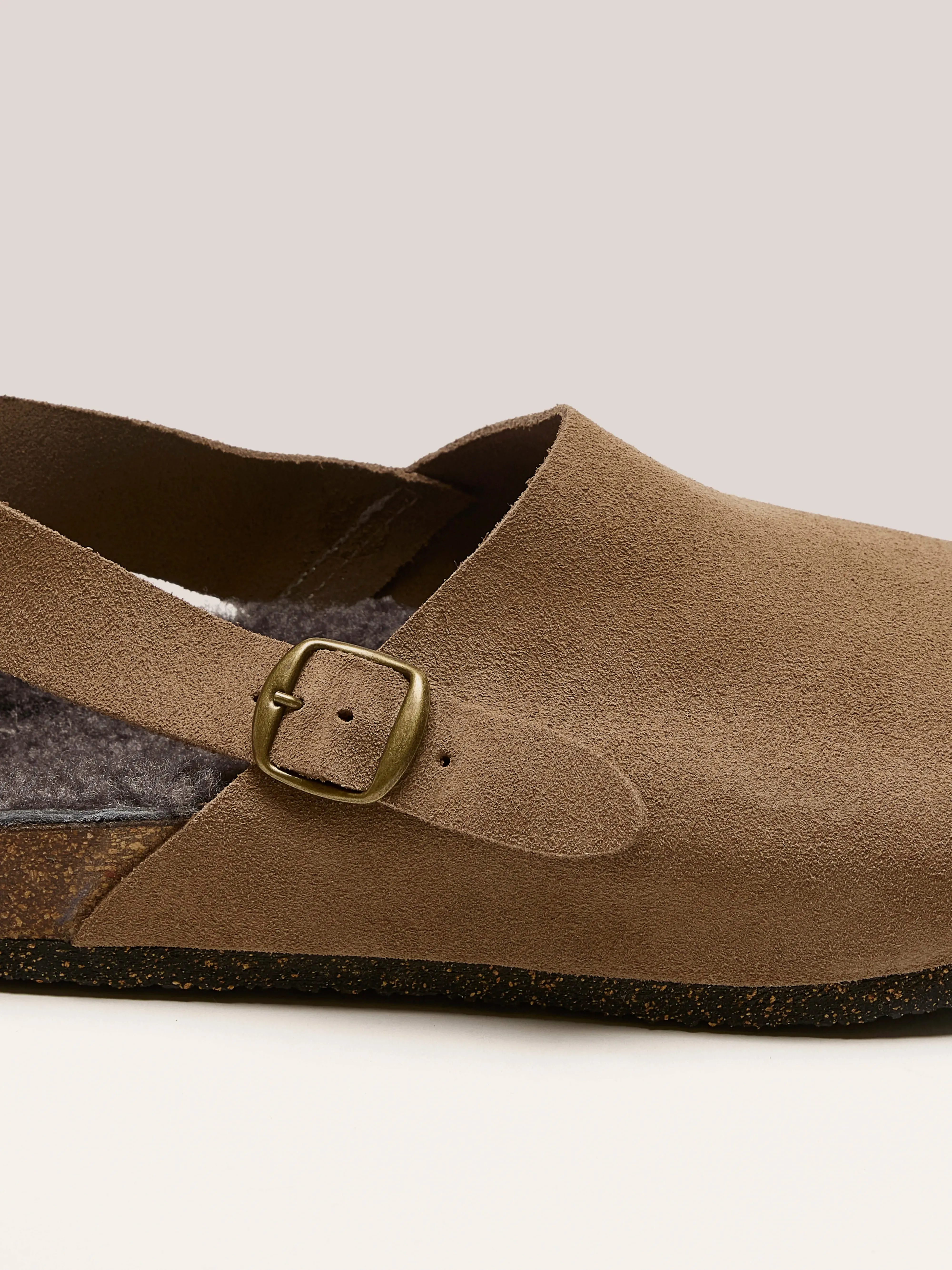 Taupe Suede Clogs (242 / W / TAUPE) sold by Bellrose product image thumbnail 5