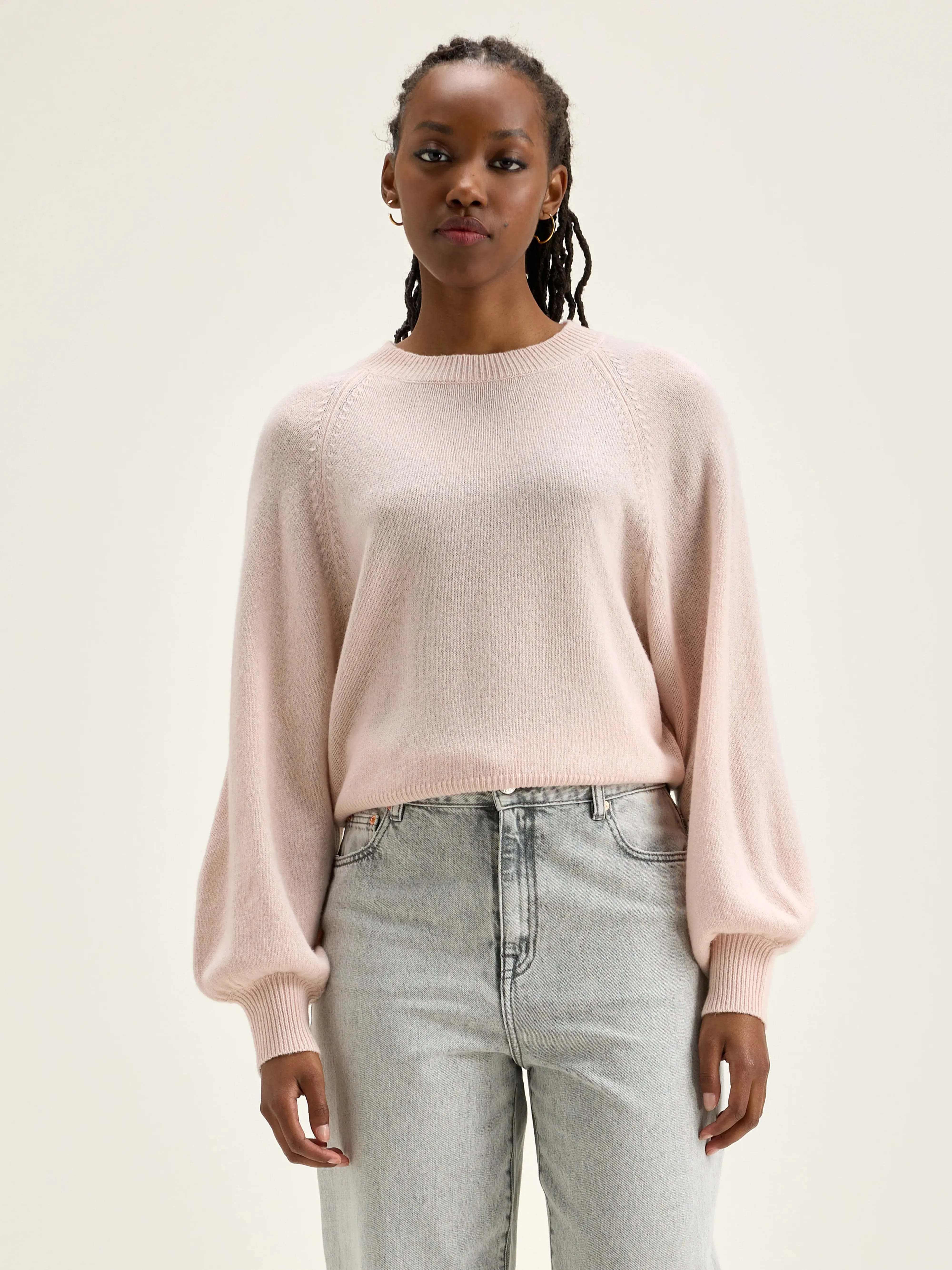 Ganto crew-neck sweater (242 / W / LIGHT ROSE) sold by Bellrose product image thumbnail 2