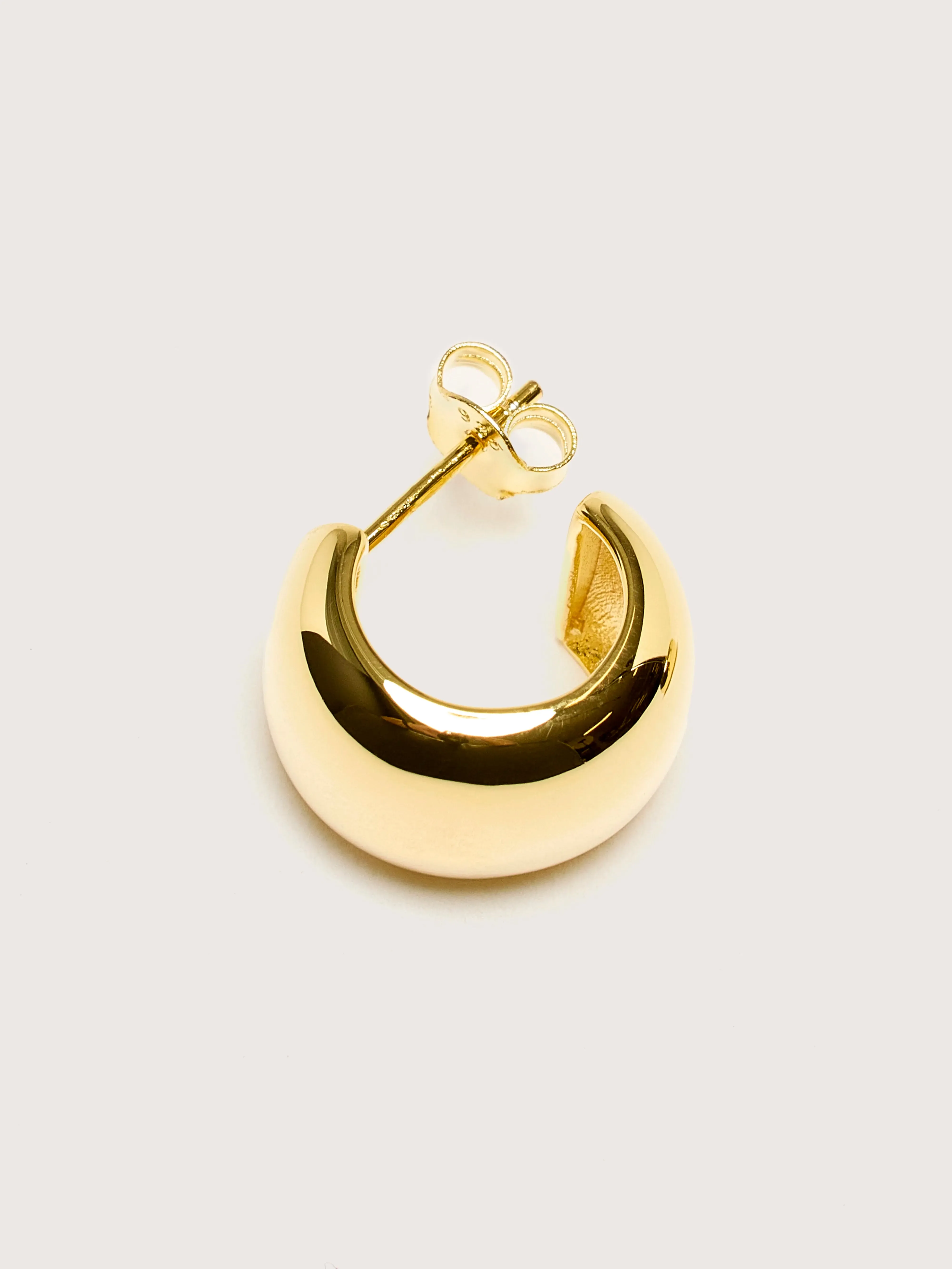 Reflection Small Gold Hoop Earrings (251 / W / GOLD) sold by Bellrose product image thumbnail 3