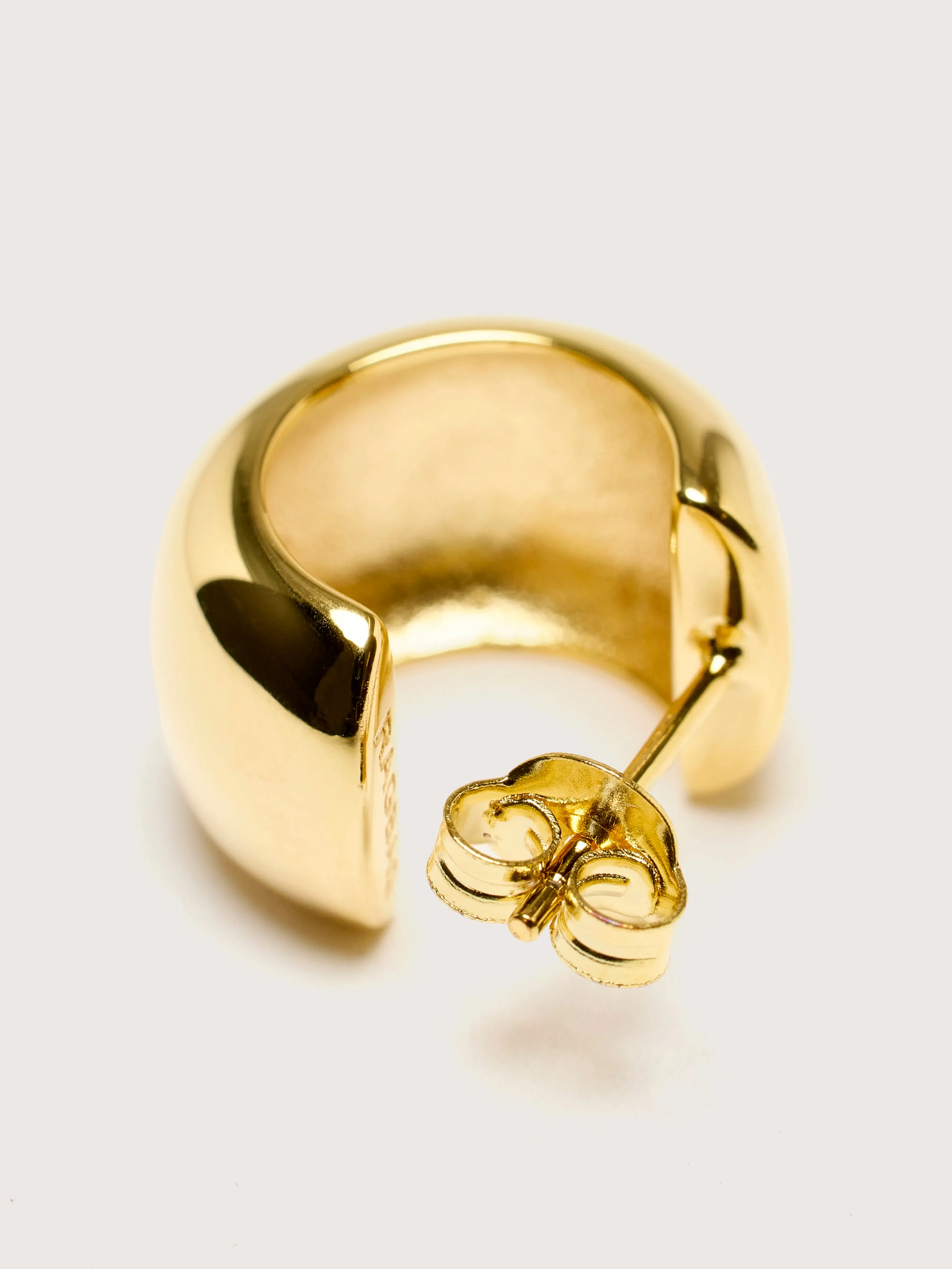 Reflection Small Gold Hoop Earrings (251 / W / GOLD) sold by Bellrose product image thumbnail 4