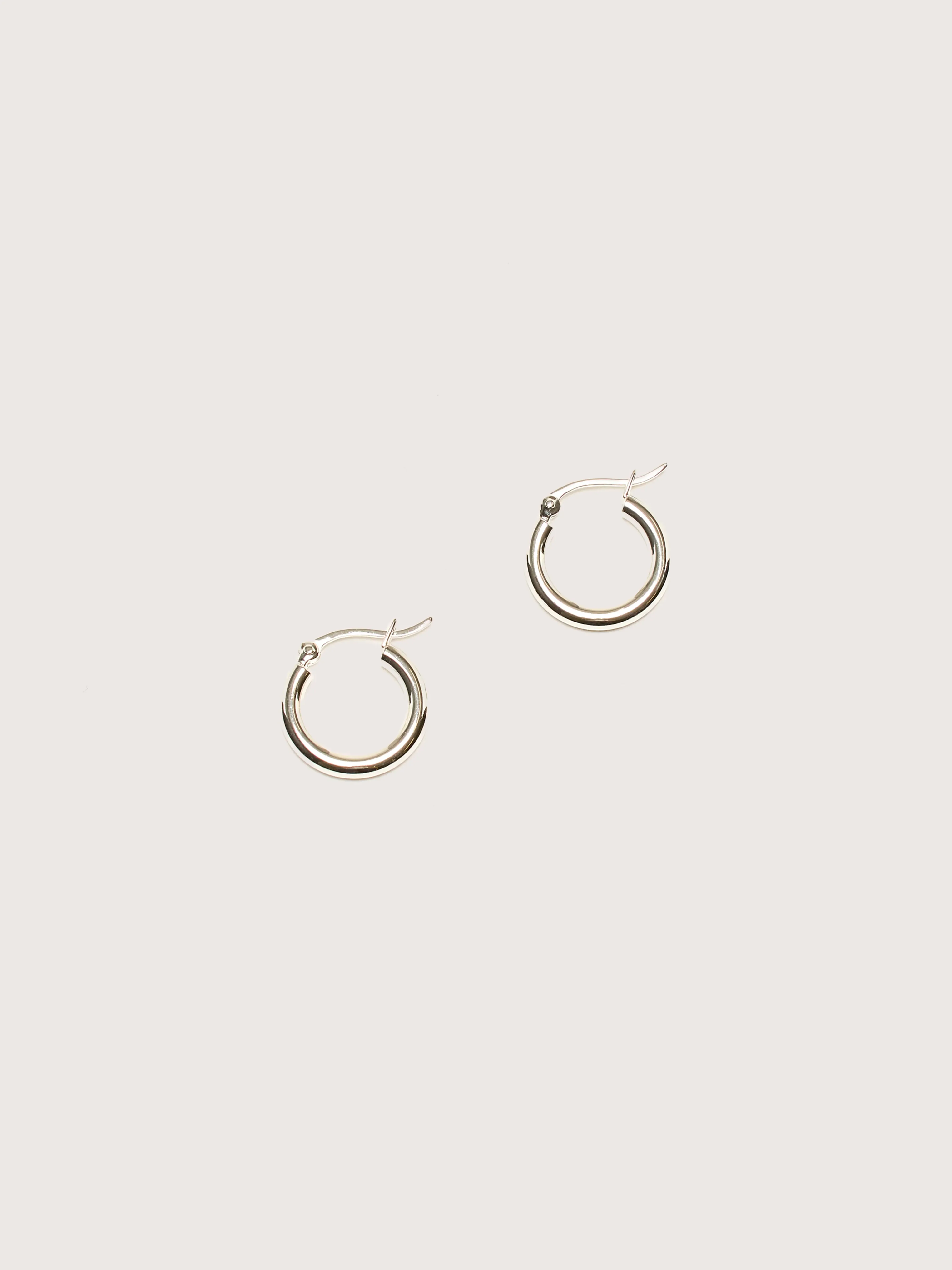 Oda Small Silver Hoop Earrings (242 / W / SILVER) sold by Bellrose product image thumbnail 2