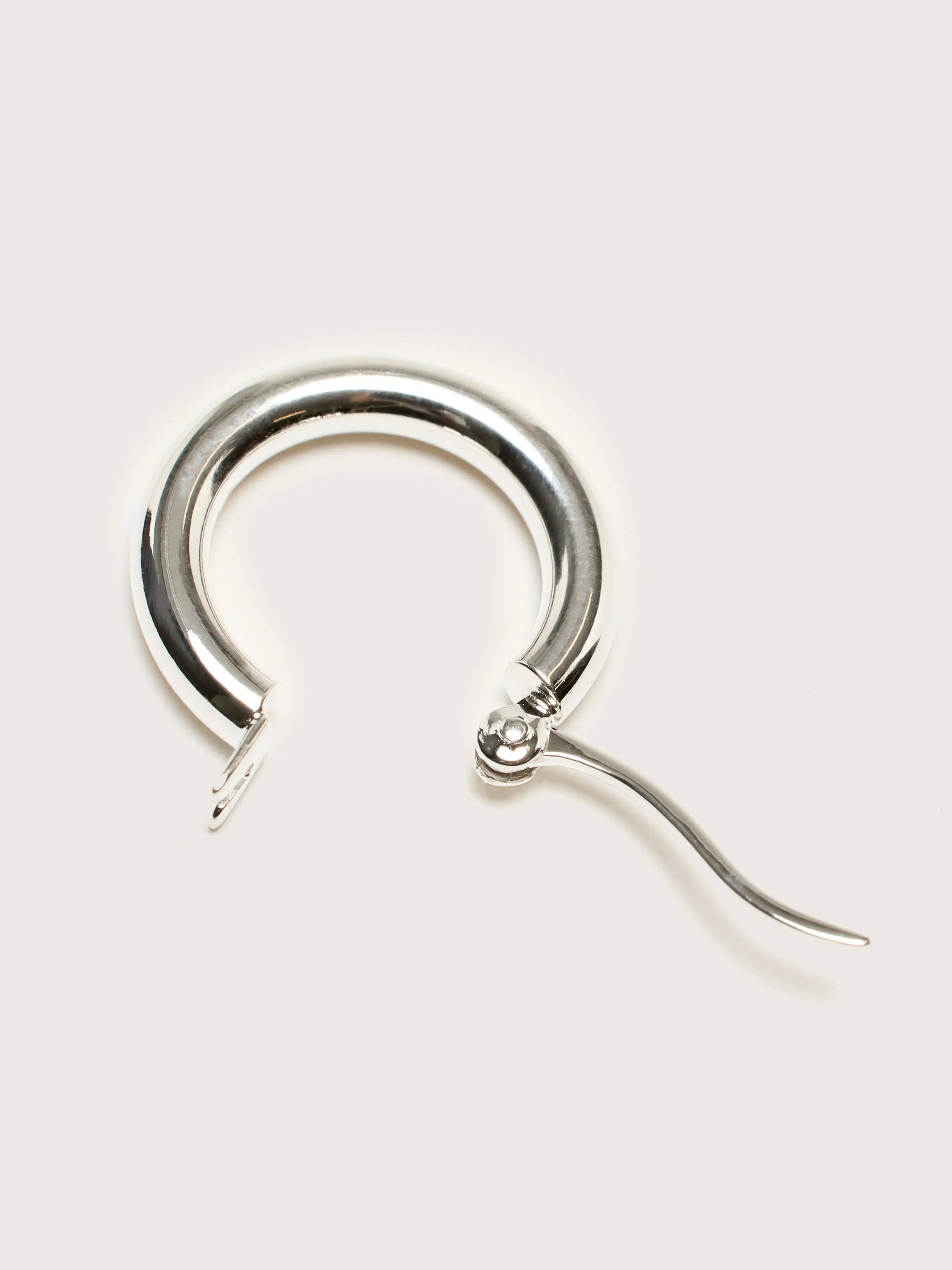 Oda Small Silver Hoop Earrings (242 / W / SILVER) sold by Bellrose product image thumbnail 4