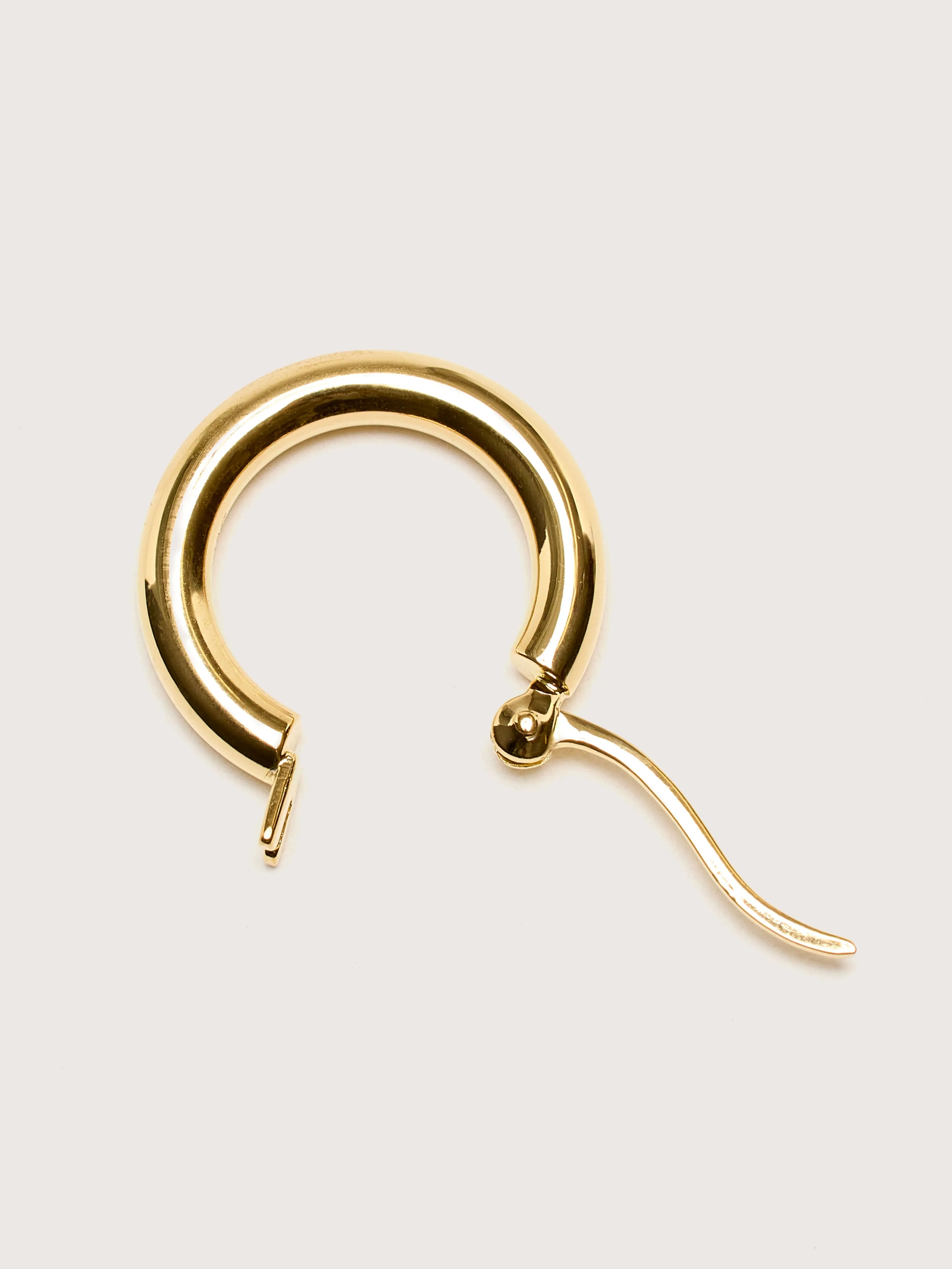 Oda Small Gold Hoop Earrings (242 / W / GOLD) sold by Bellrose product image thumbnail 4