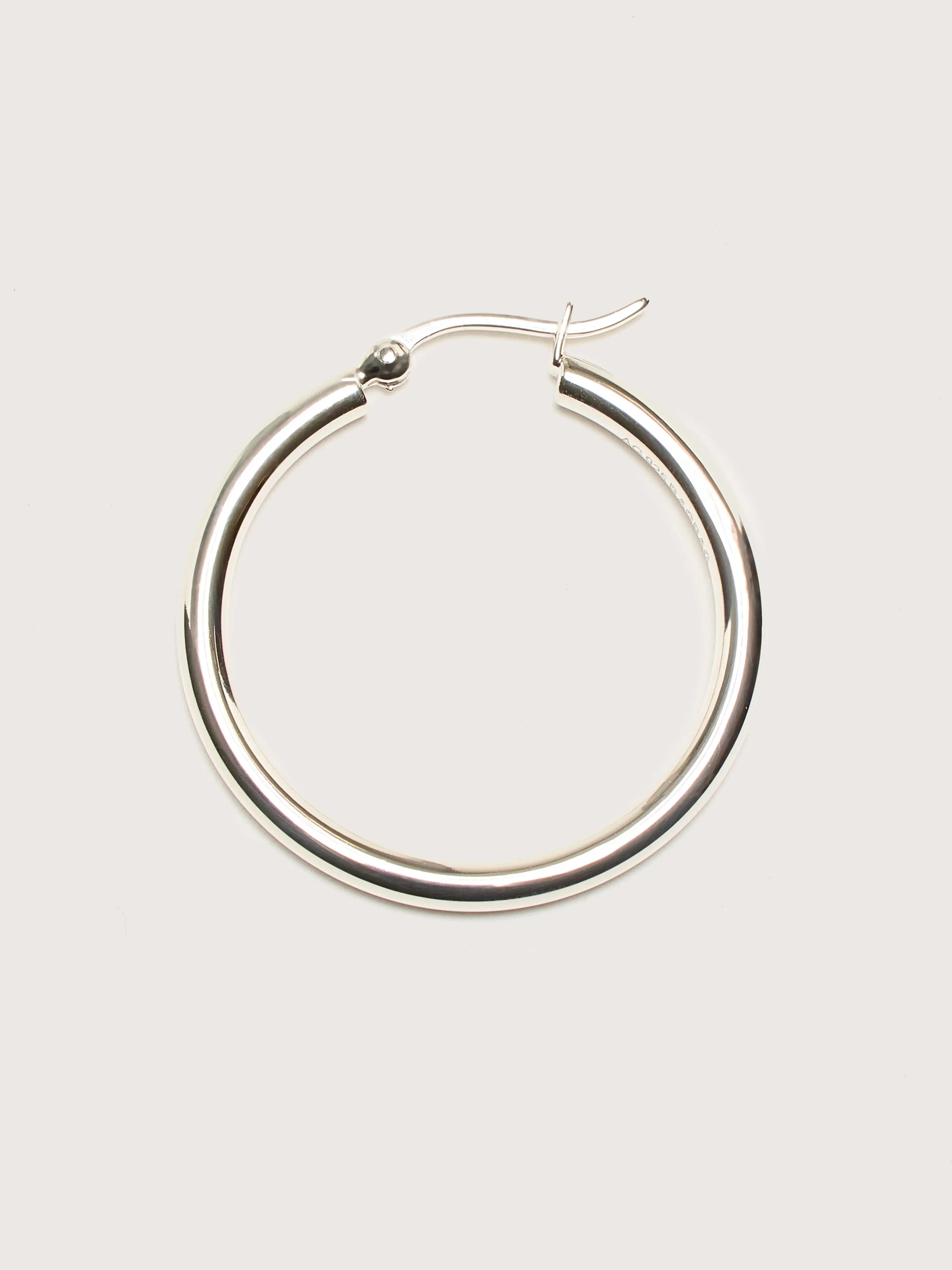 Oda Large Silver Hoop Earrings (242 / W / SILVER) sold by Bellrose product image thumbnail 3