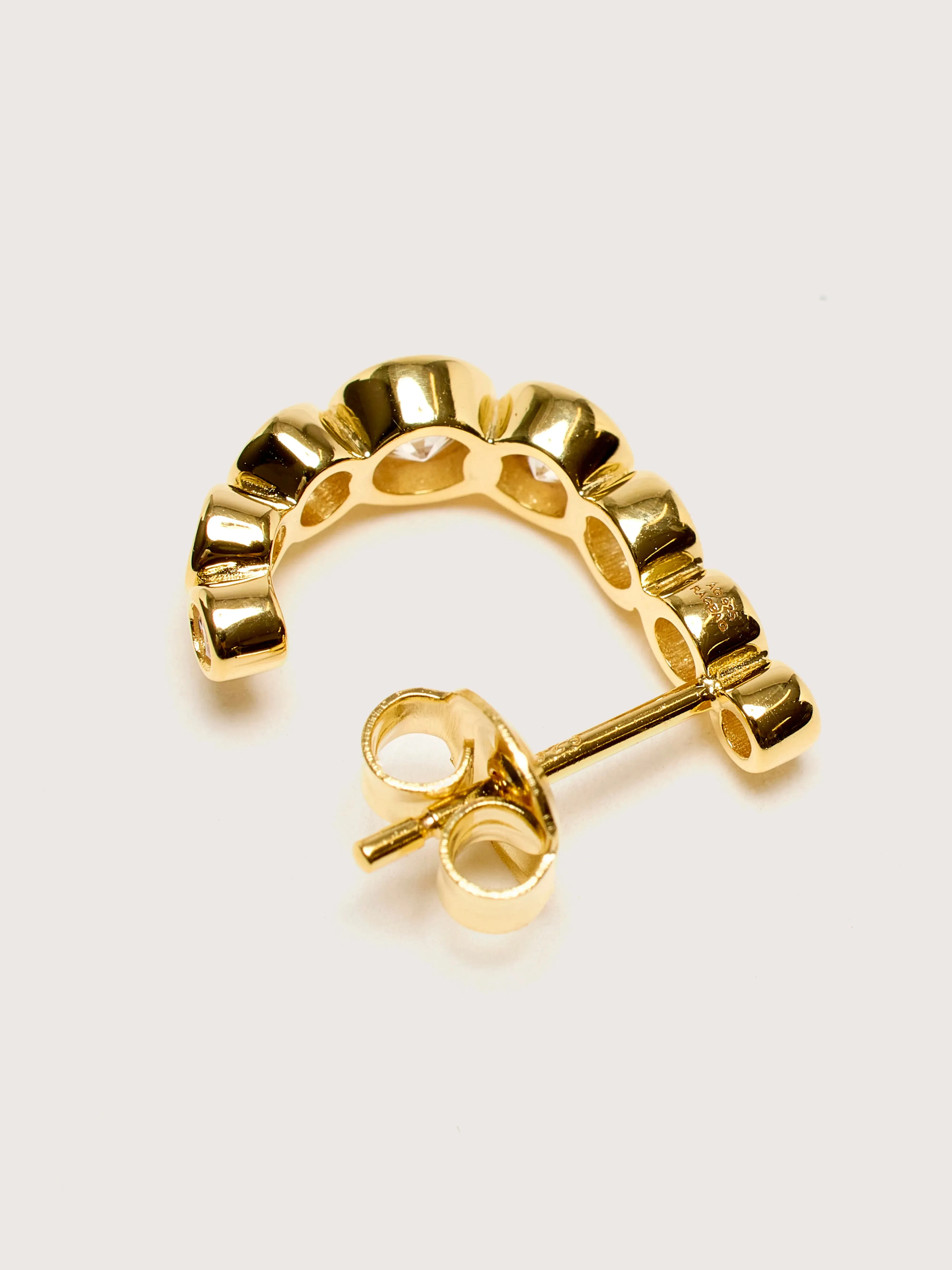 Odette Gold Hoop Earrings (251 / W / GOLD) sold by Bellrose product image thumbnail 4
