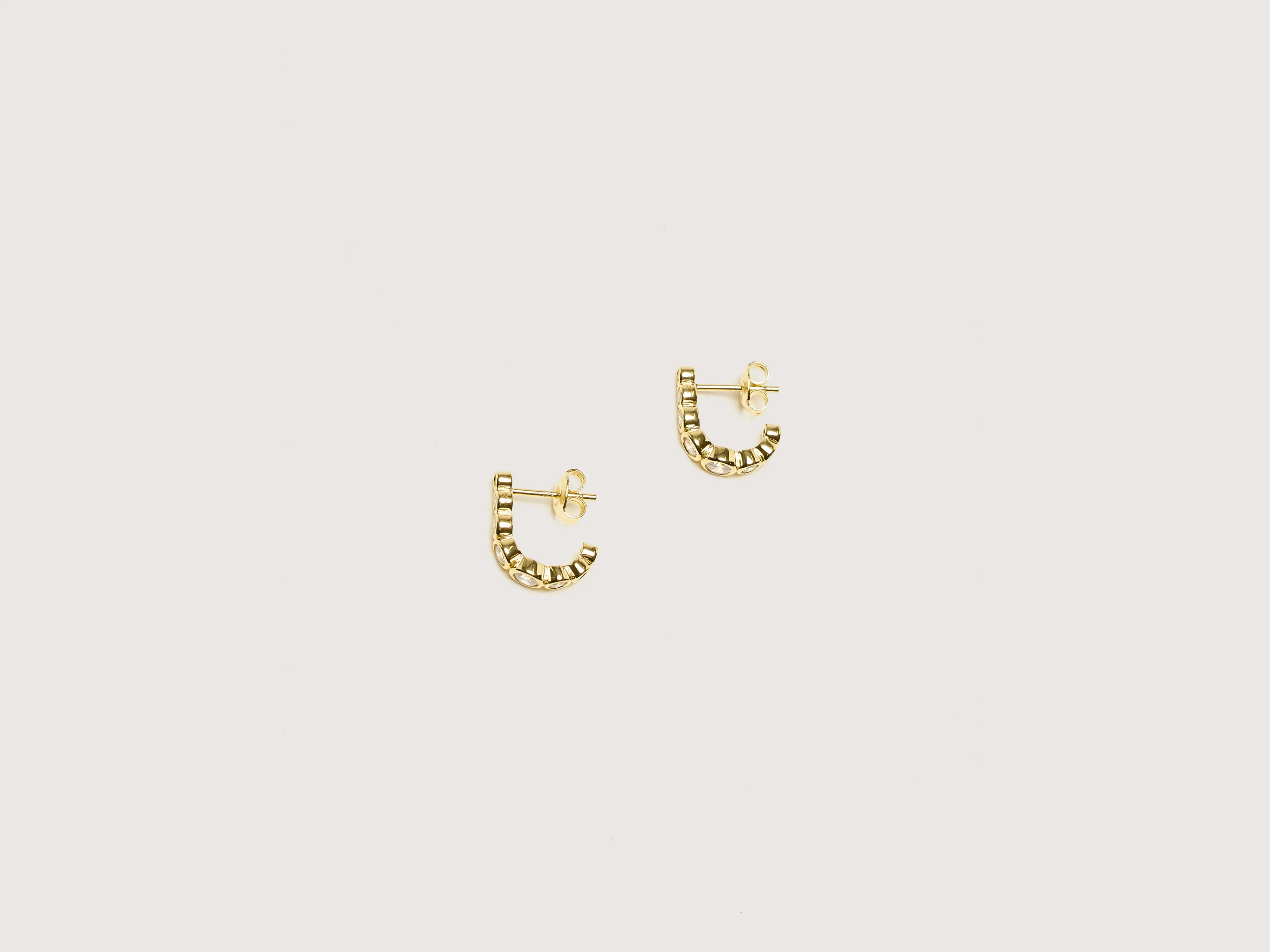 Odette Gold Hoop Earrings (251 / W / GOLD) sold by Bellrose
