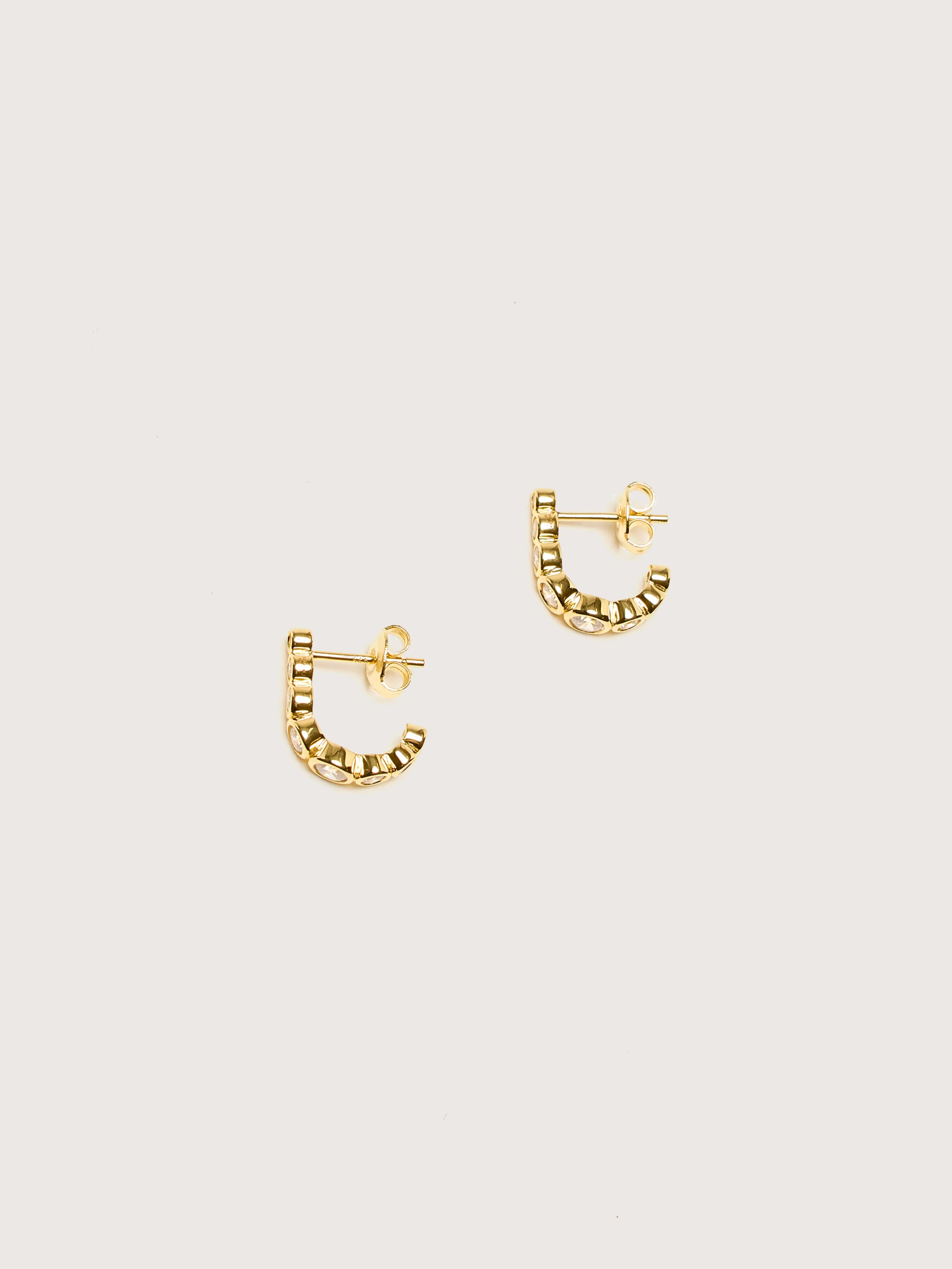 Odette Gold Hoop Earrings (251 / W / GOLD) sold by Bellrose product image thumbnail 2