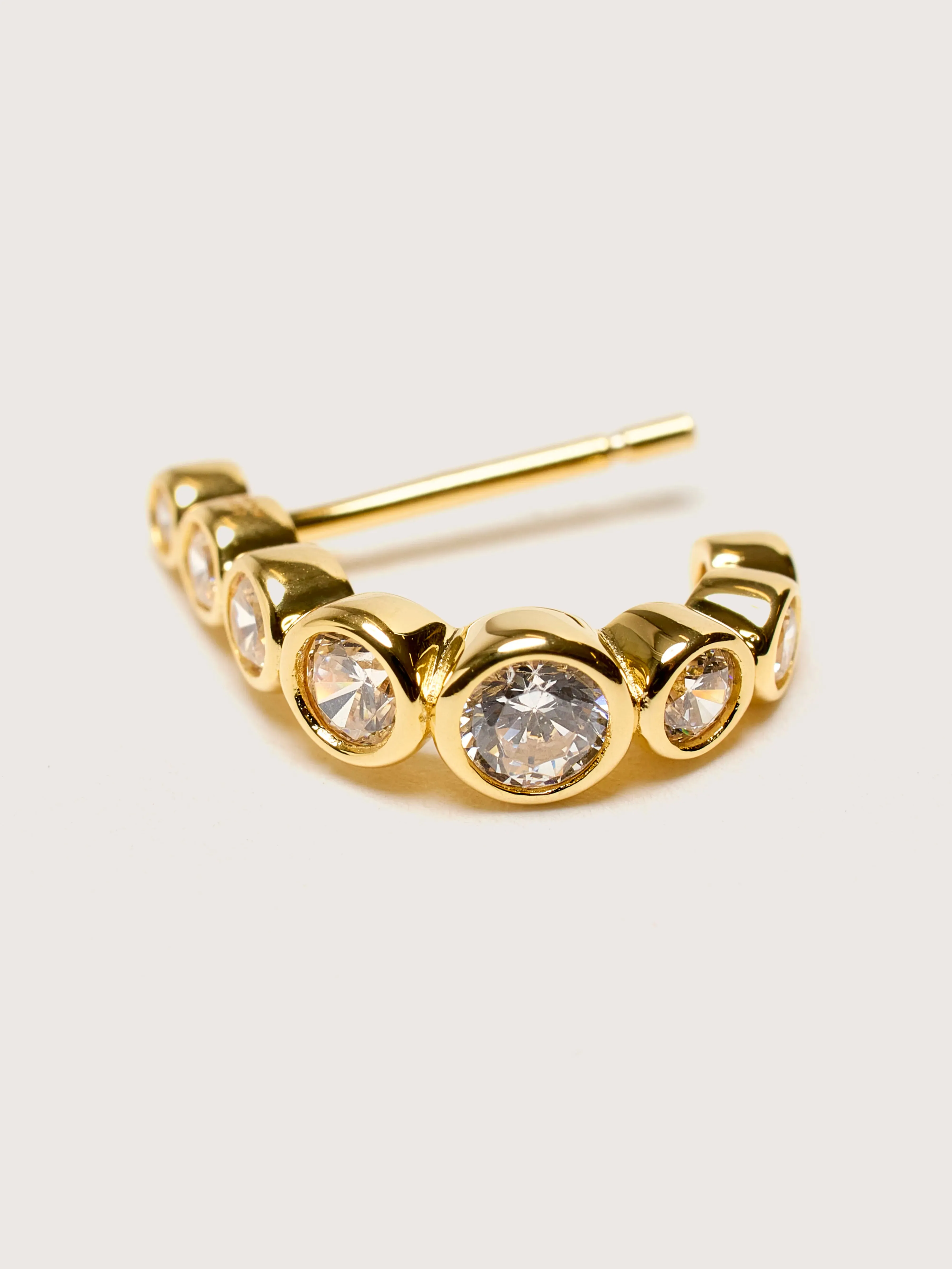 Odette Gold Hoop Earrings (251 / W / GOLD) sold by Bellrose product image thumbnail 3