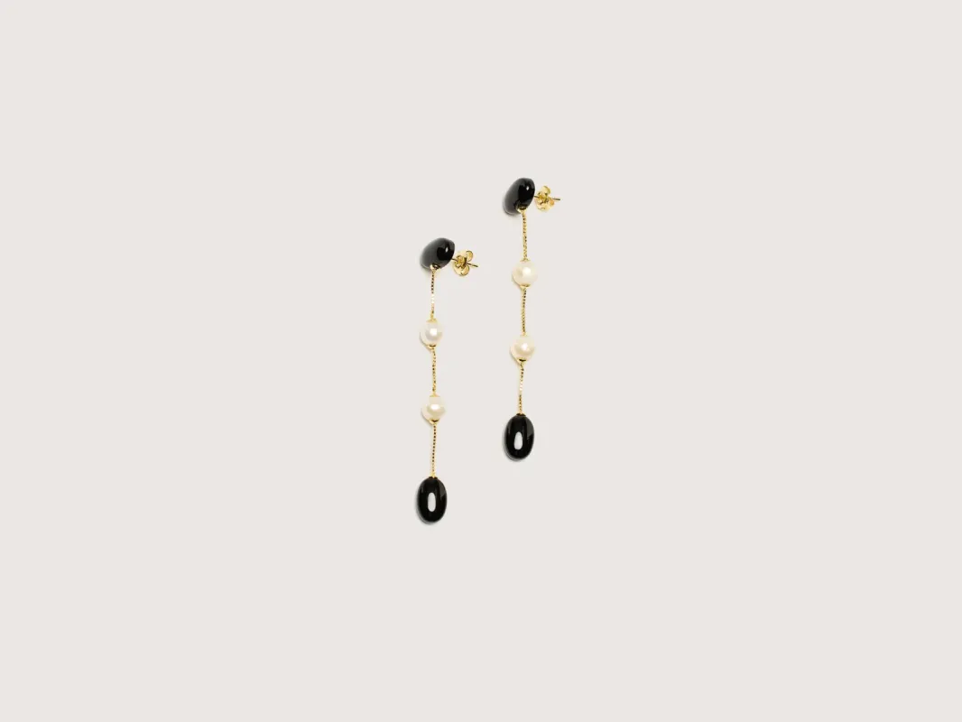 Dualism Long Earrings (242 / W / GOLD) sold by Bellrose