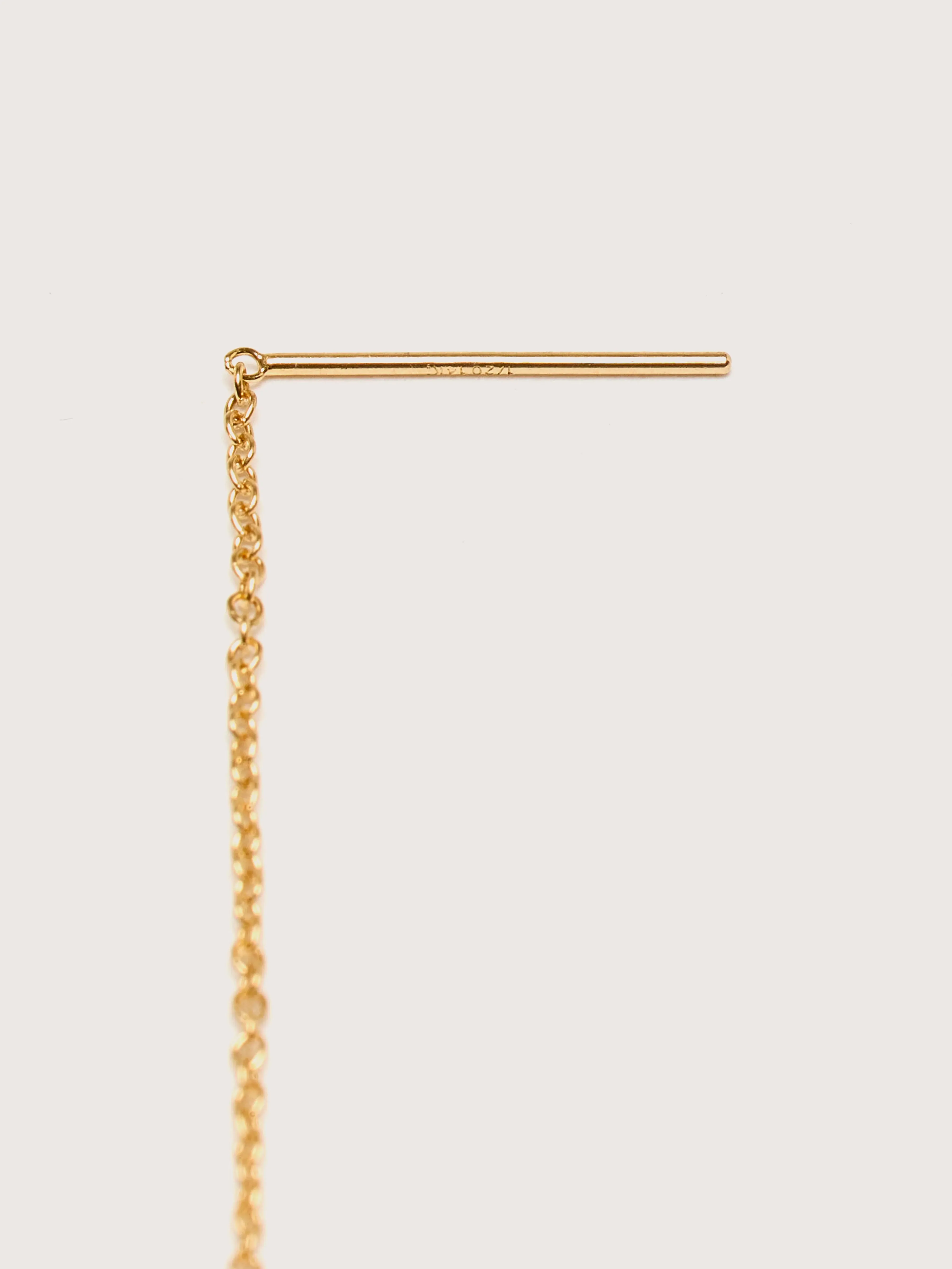 Celeste Chain Earring (242 / W / GOLD) sold by Bellrose product image thumbnail 5