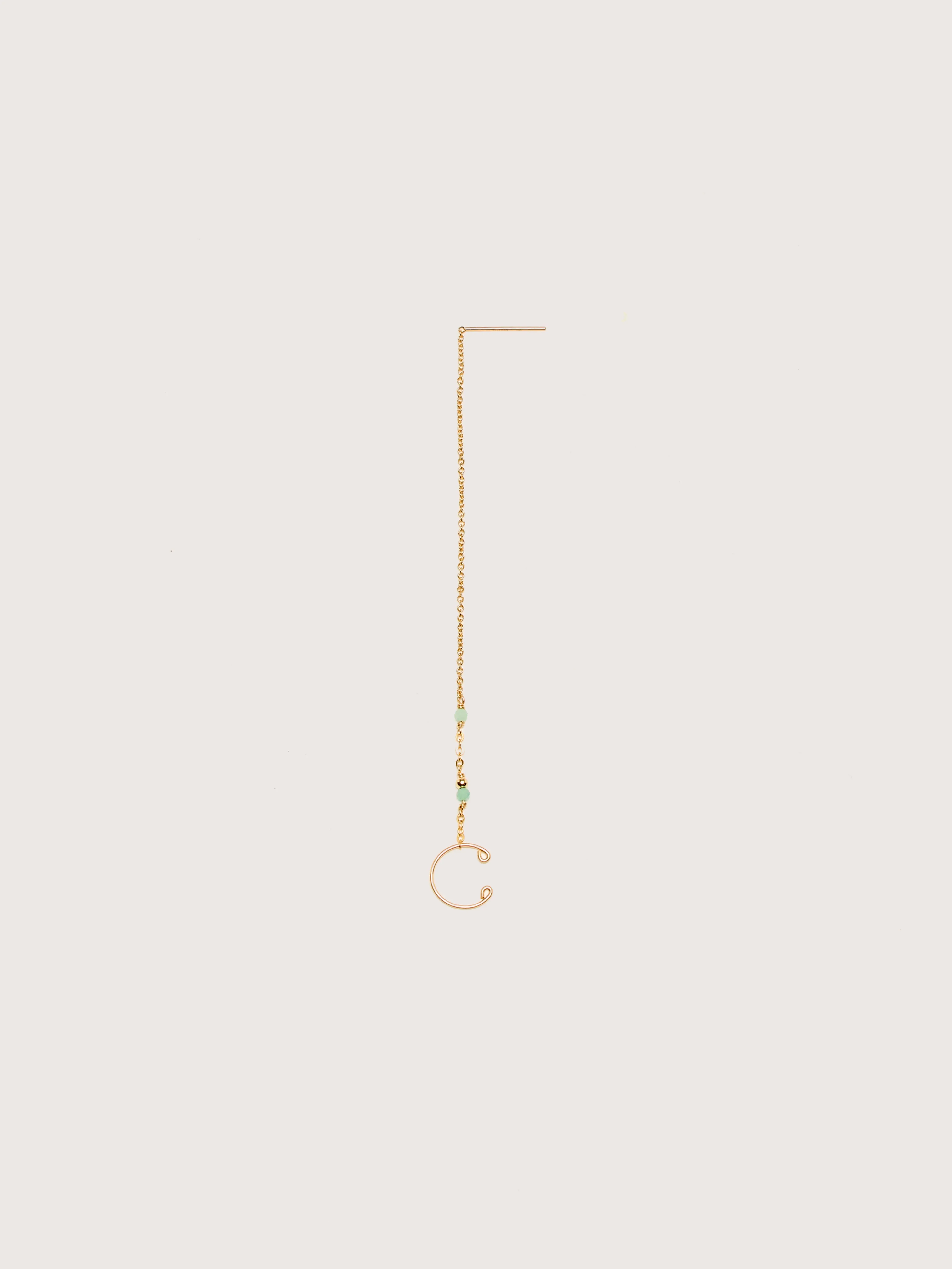 Celeste Chain Earring (242 / W / GOLD) sold by Bellrose product image thumbnail 2