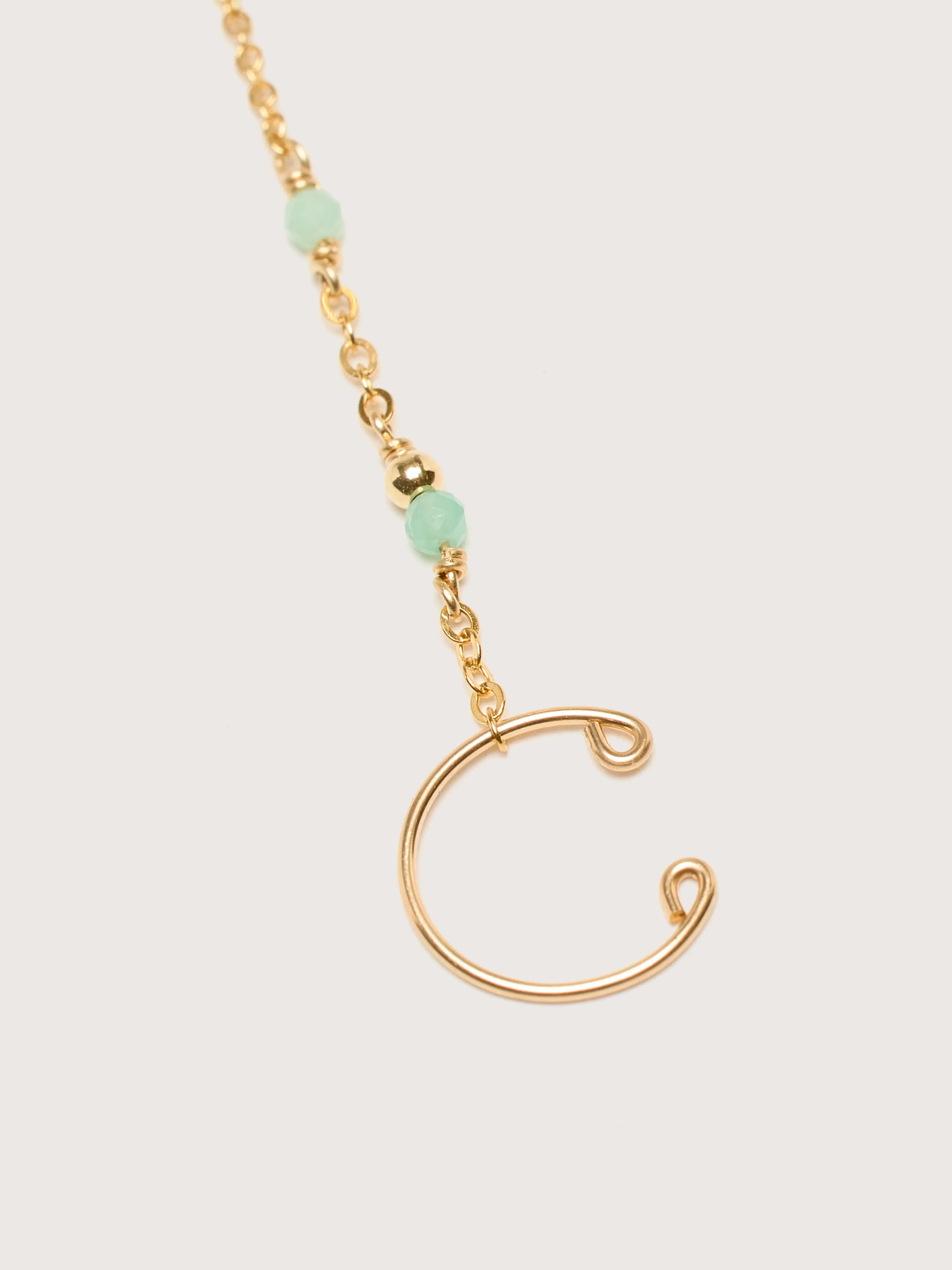 Celeste Chain Earring (242 / W / GOLD) sold by Bellrose product image thumbnail 4