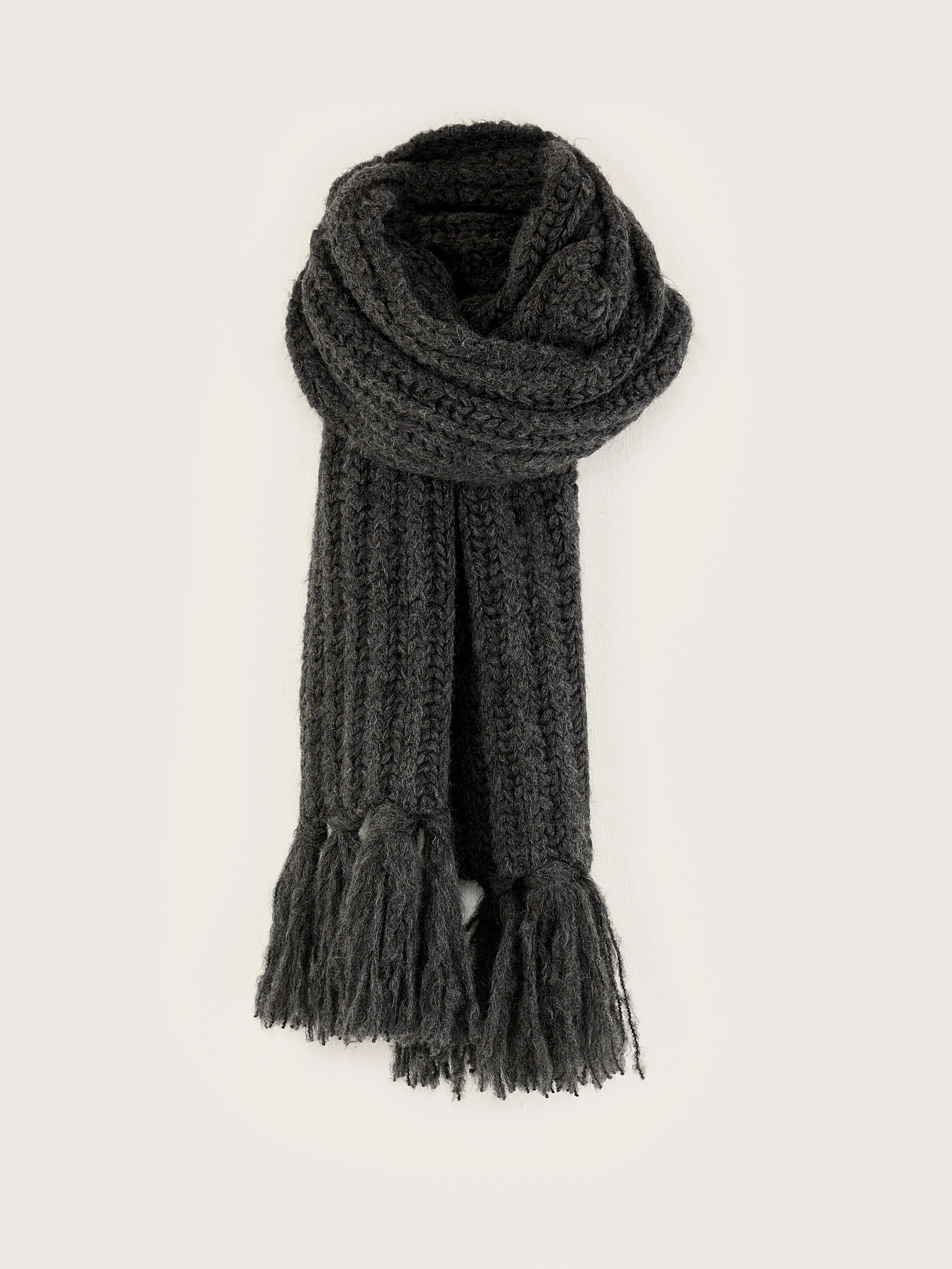 Lioko ribbed scarf (242 / M / MID GREY) sold by Bellrose product image thumbnail 2