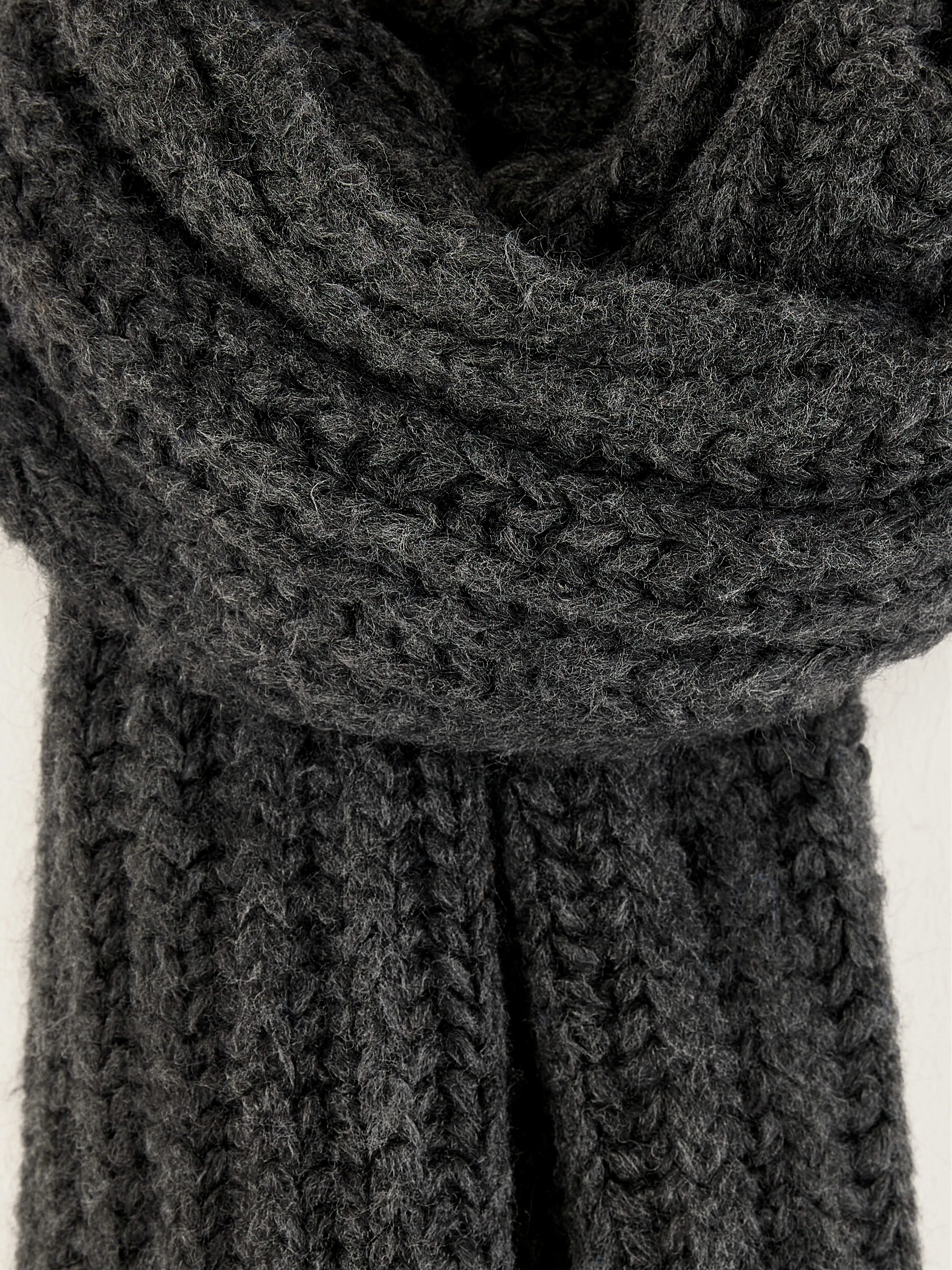 Lioko ribbed scarf (242 / M / MID GREY) sold by Bellrose product image thumbnail 4