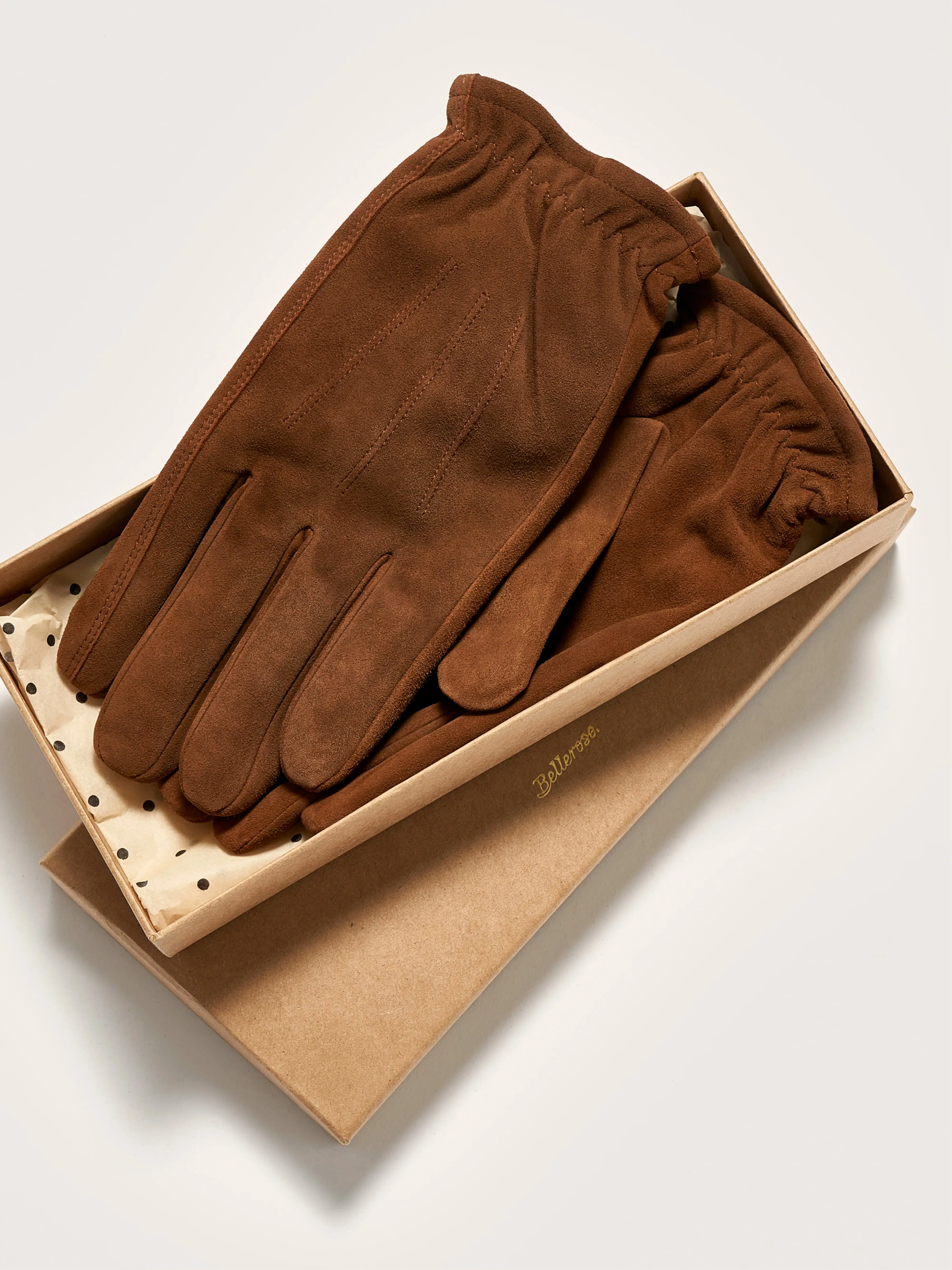 Glose suede leather gloves (242 / M / MAHOGANY) sold by Bellrose product image thumbnail 5