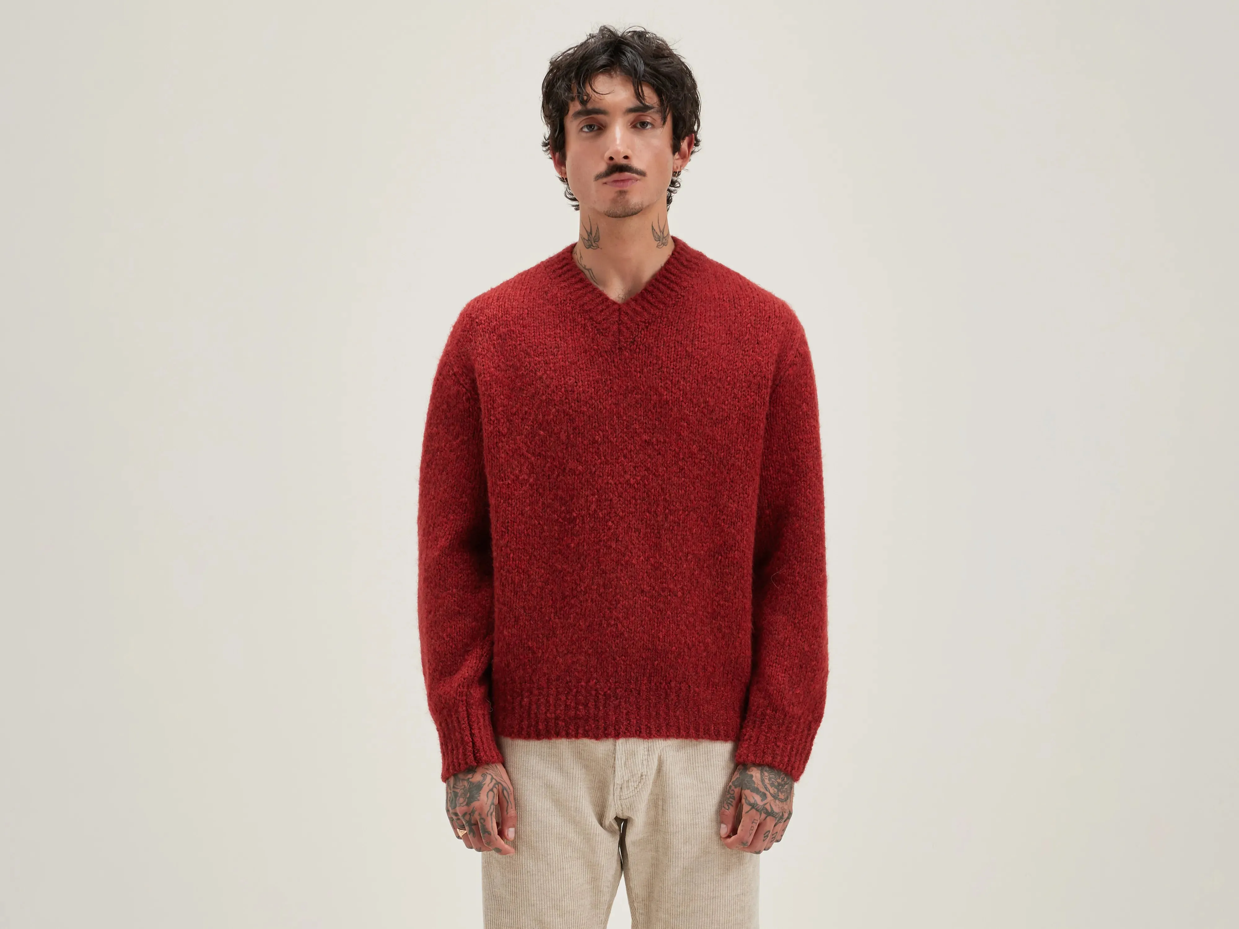 Liora v-neck sweater (242 / M / MAHOGANY) sold by Bellrose