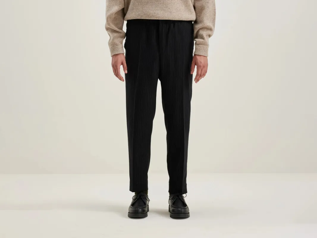 Stanford wide tapered trousers (242 / M / STRIPE A) sold by Bellrose