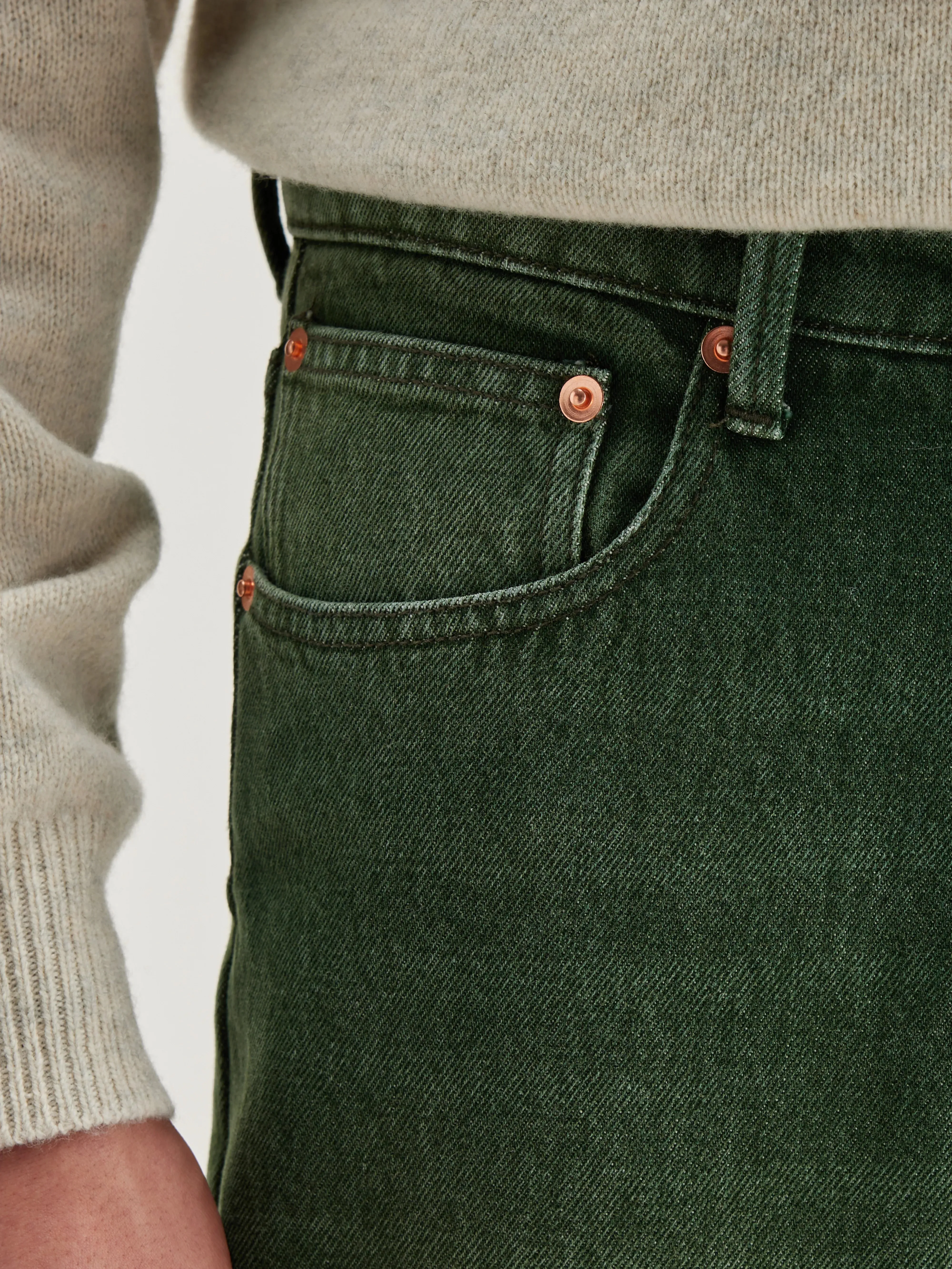 Keegan straight jeans (242 / M / GREEN USED) sold by Bellrose product image thumbnail 3
