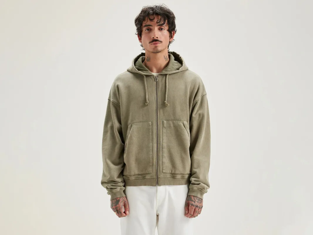Falkon zip-up hoodie (242 / M / MILITARY) sold by Bellrose