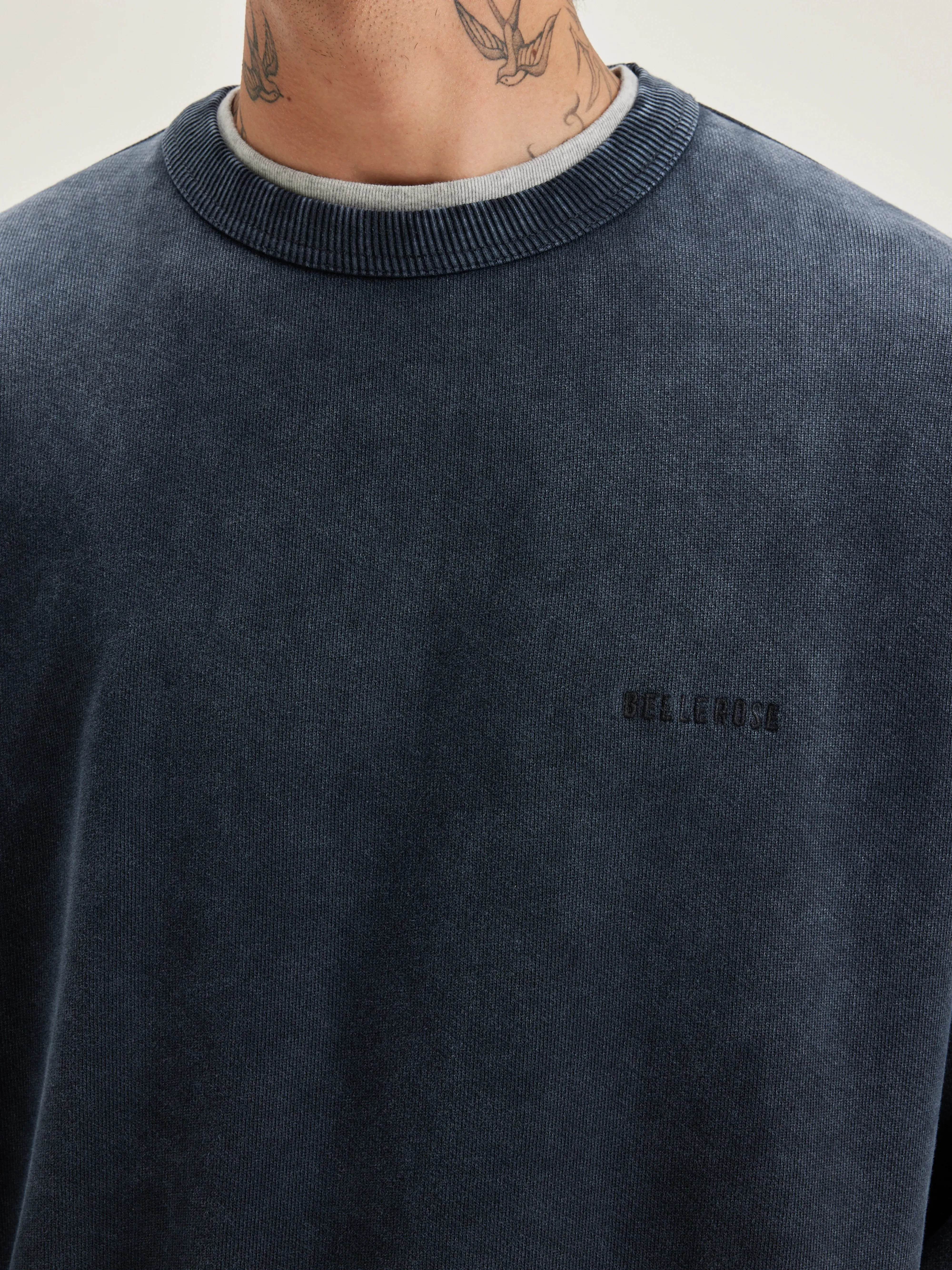 Fabien crew-neck sweatshirt (242 / M / BLACK BLUE) sold by Bellrose product image thumbnail 5